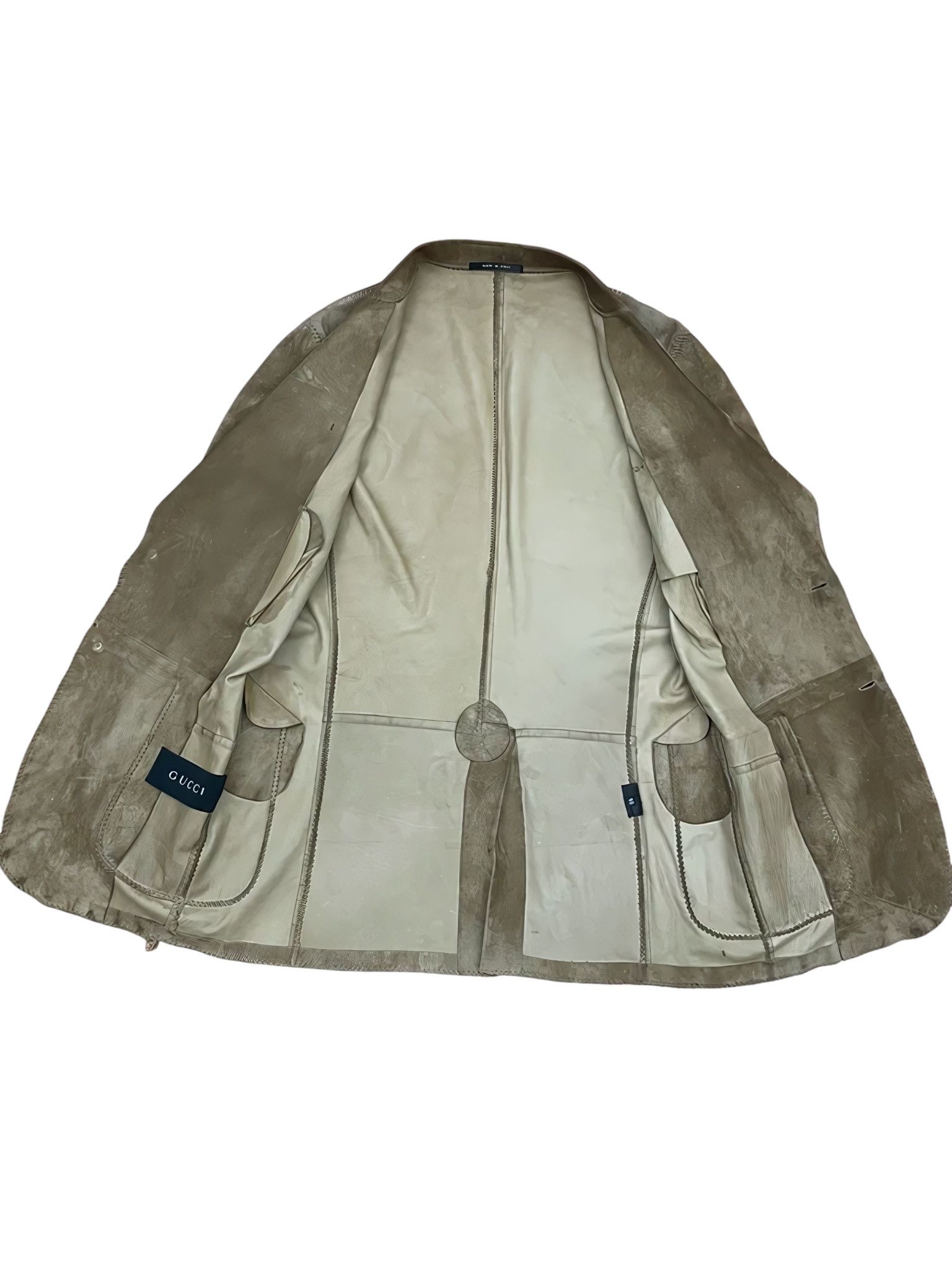 Gucci F/W 2002 RUNWAY SUEDE LEATHER BLAZER JACKET BY TOM FORD Size US M / EU 48-50 / 2 - 4 Thumbnail