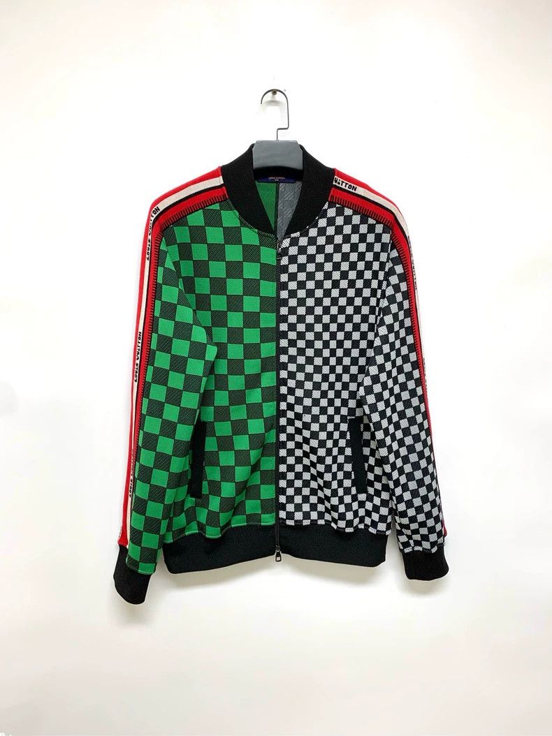 Louis Vuitton Louis Vuitton Checkered Jacket with Red Stripes - dmc Size US XXL / EU 58 / 5 - 1 Thumbnail