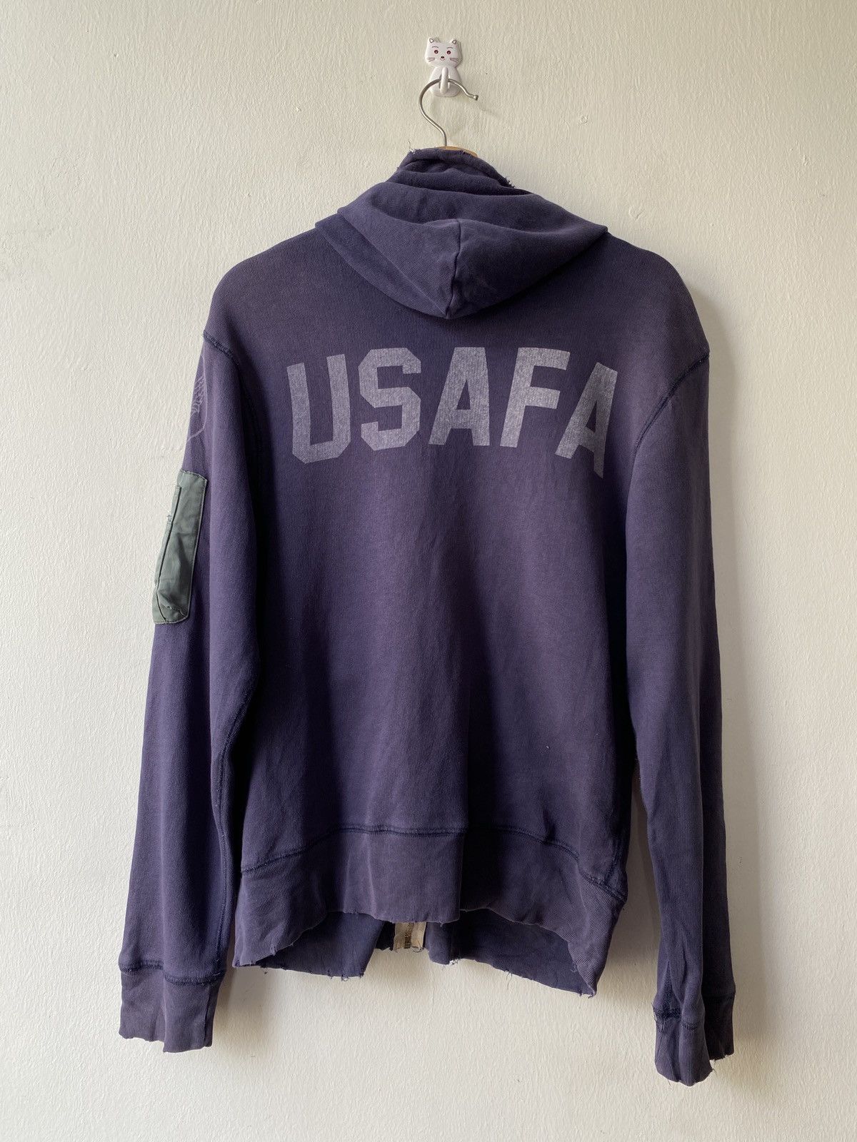 Avirex Vintage Avirex USAF Atkron Sixty Five Distressed Hoodie Size US M / EU 48-50 / 2 - 2 Thumbnail