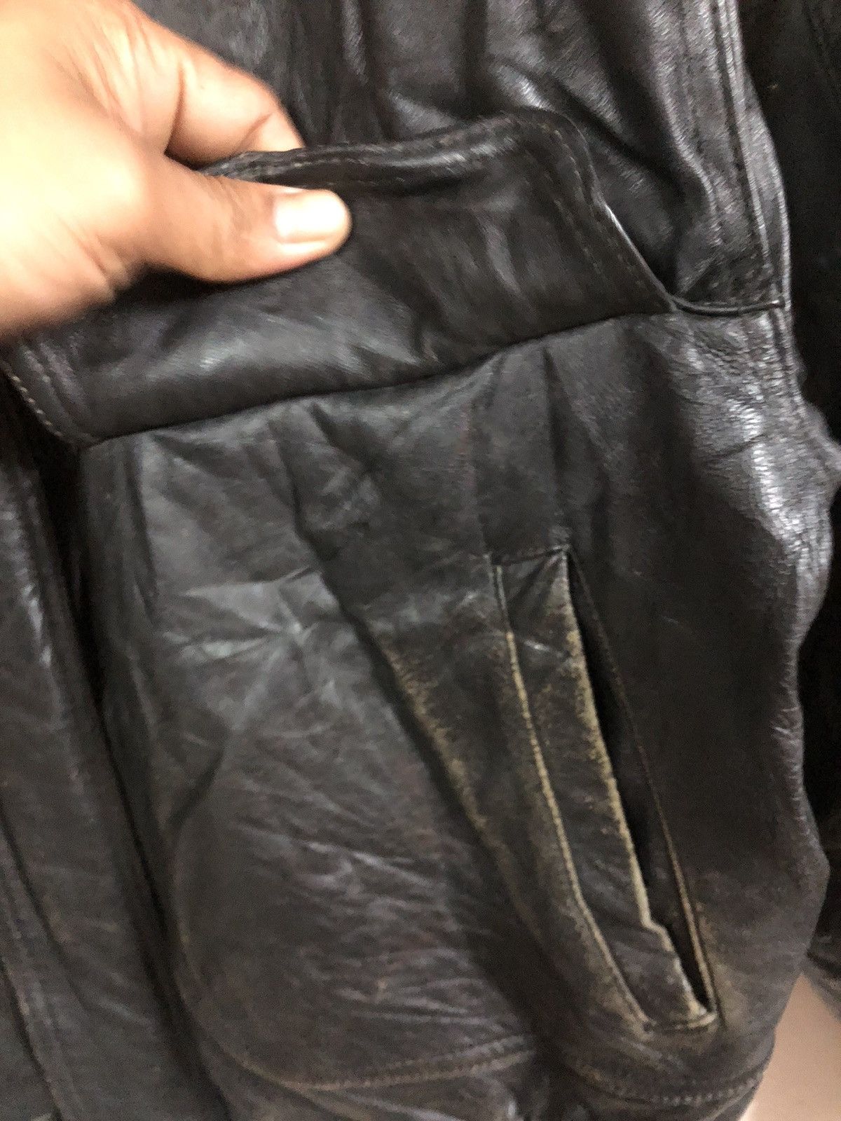 Japanese Brand × Vintage Vintage David Leather Jackets Zipper Up Size US M / EU 48-50 / 2 - 7 Thumbnail