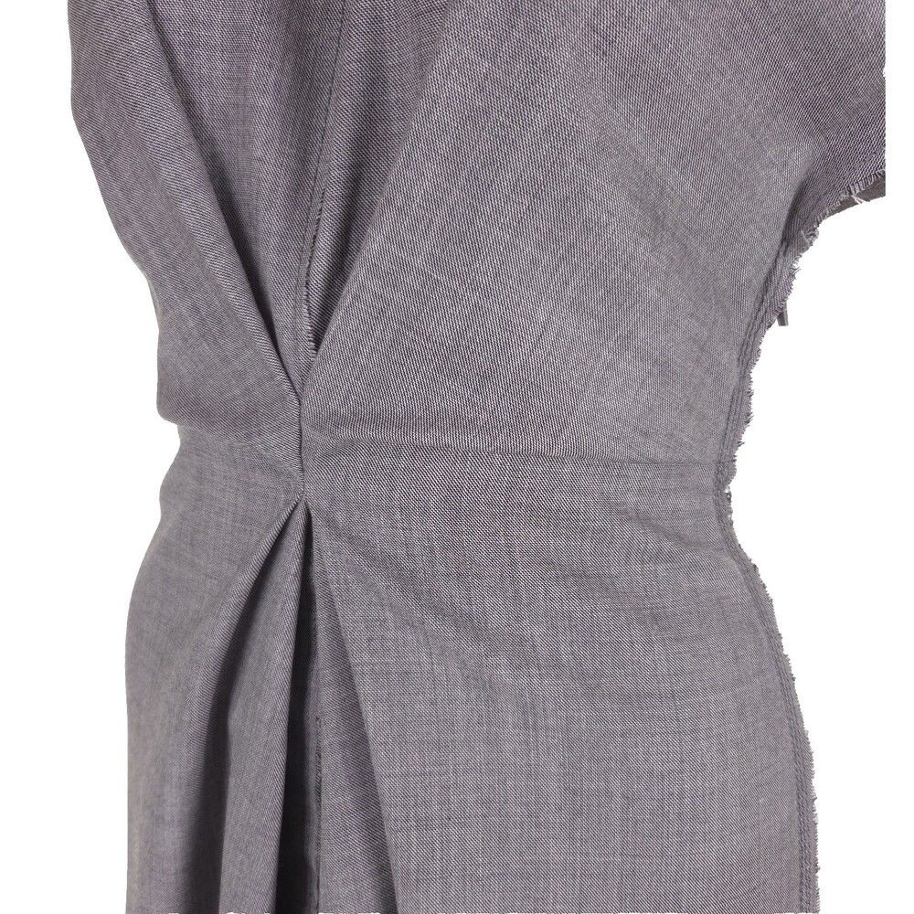 Loewe Loewe Draped Dress Size 32 XXS 00 Gray Wool $1850 Size XXS / US 00 / IT 34 - 7 Thumbnail