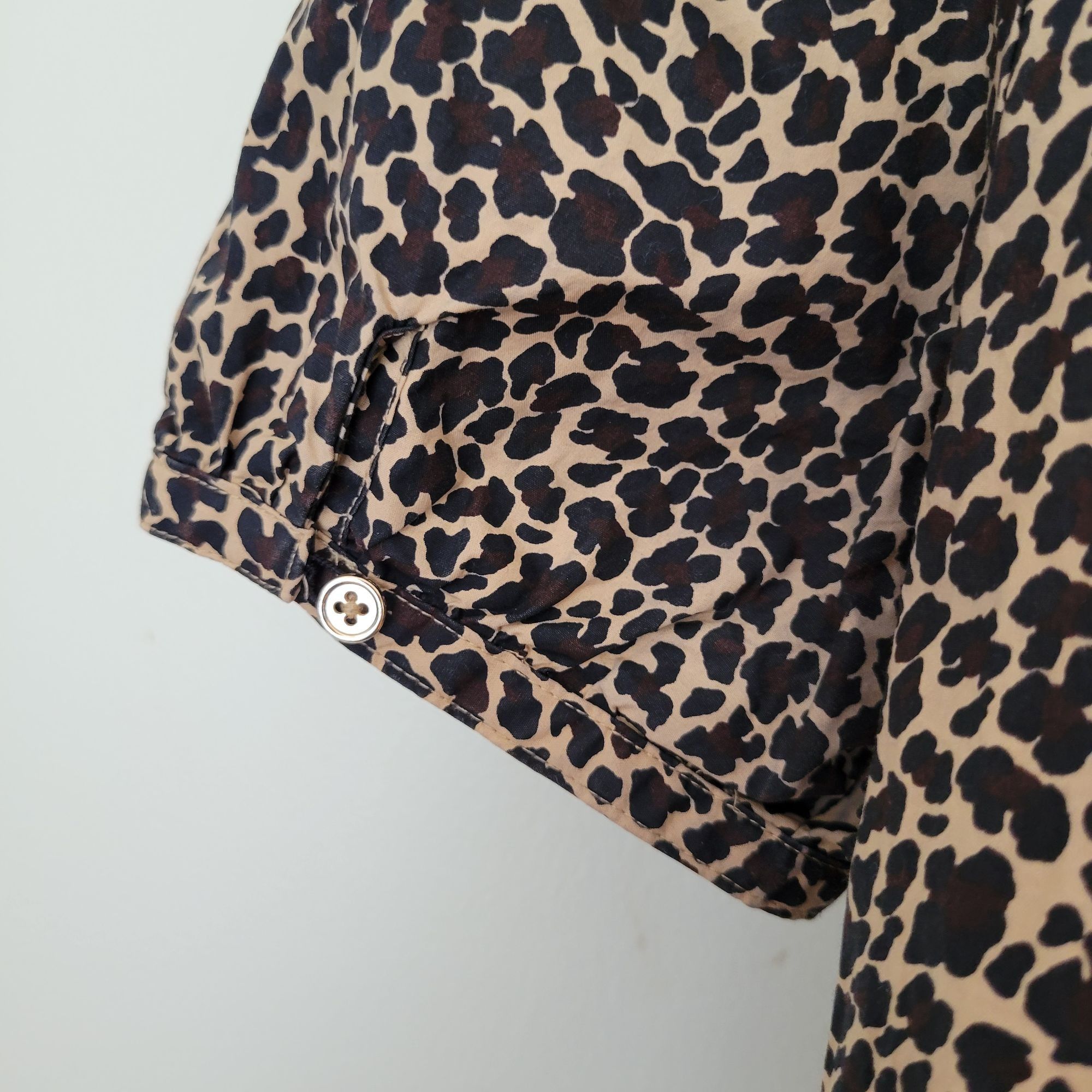 J.Crew J Crew XS Leopard Print Short Sleeve Top Cotton Puff Sleeve Size XS / US 0-2 / IT 36-38 - 4 Thumbnail
