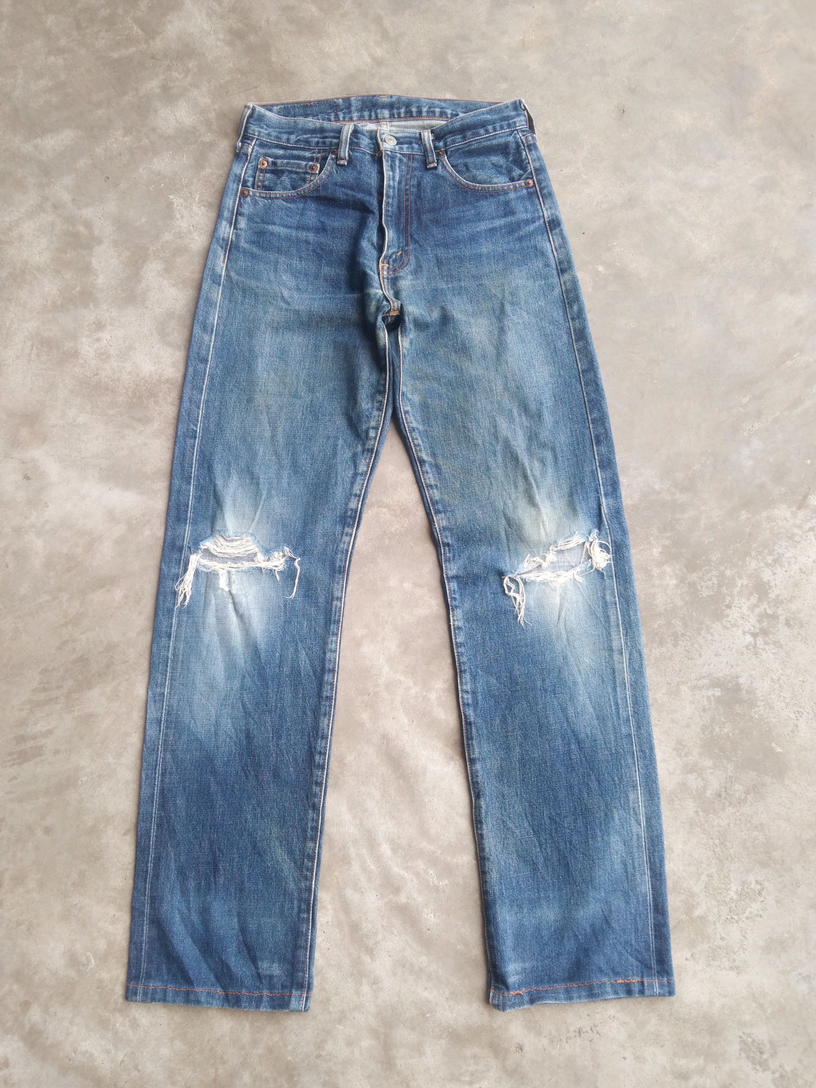 Levi's Vintage LVC 502 XX Levi's Big E Japan Selvedge Redline Jeans Size US 29 - 1 Thumbnail