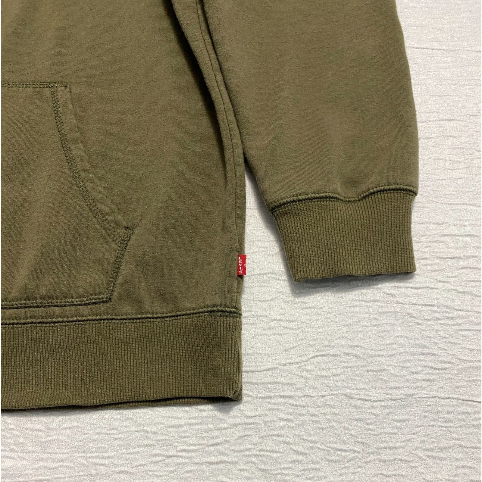 Levi's Levi's Hoodie Mens Size S Green Logo Pocket Crew Neck Long Sleeve Pullover Sweatshirt Regular Fit Size US S / EU 44-46 / 1 - 4 Thumbnail