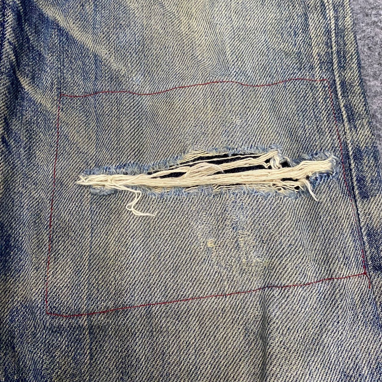 If Six Was Nine 💥Best Offer💥Vintage 90s Lee Riders Distressed Denim Size US 32 / EU 48 - 9 Thumbnail