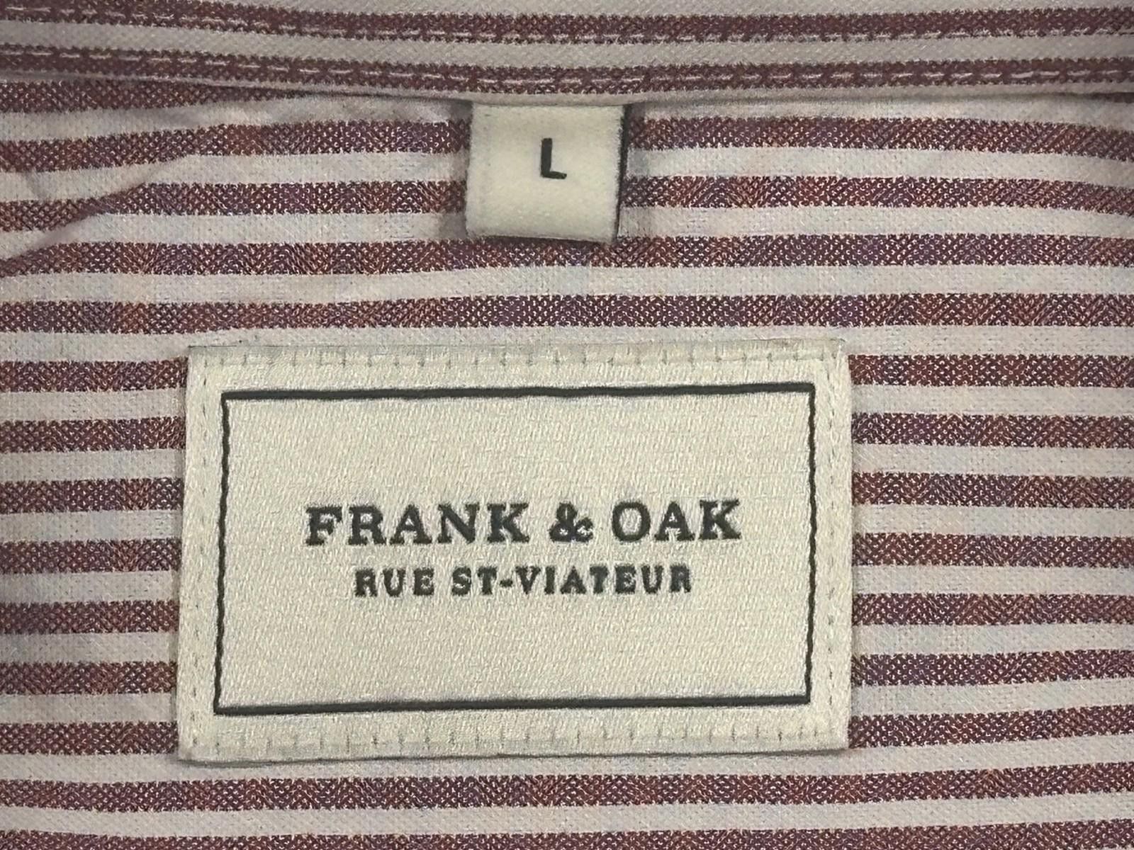 Frank & Oak Frank & Oak Men's Large Red Striped Button Down Shirt Size US L / EU 52-54 / 3 - 6 Thumbnail