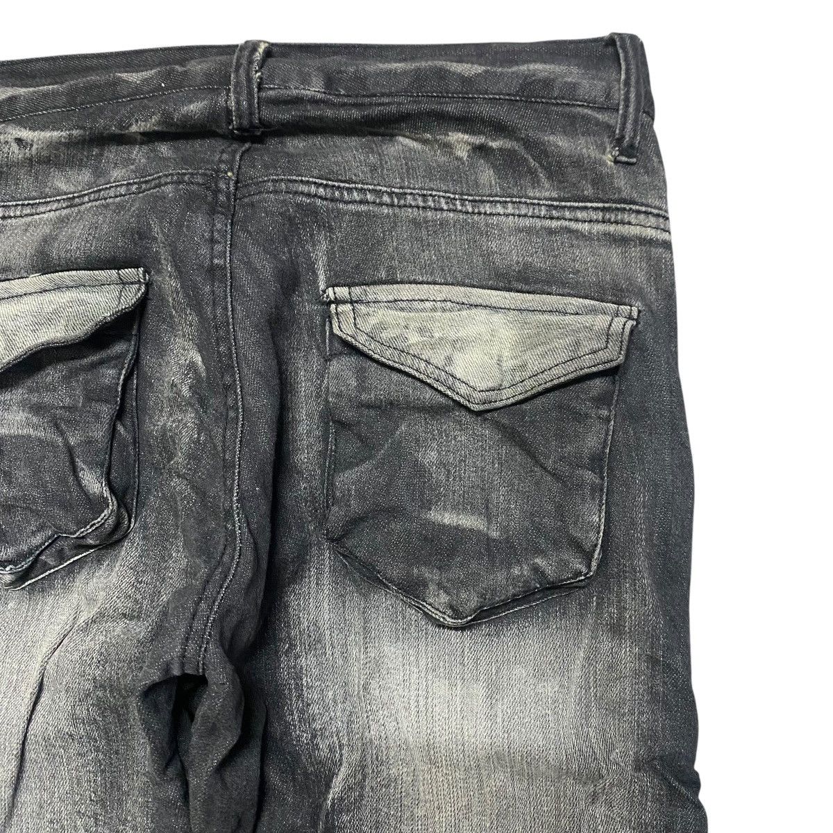 Japanese Brand Clone Devgu Denim Stacked Tactical Cargo Jeans Size US 32 / EU 48 - 13 Thumbnail