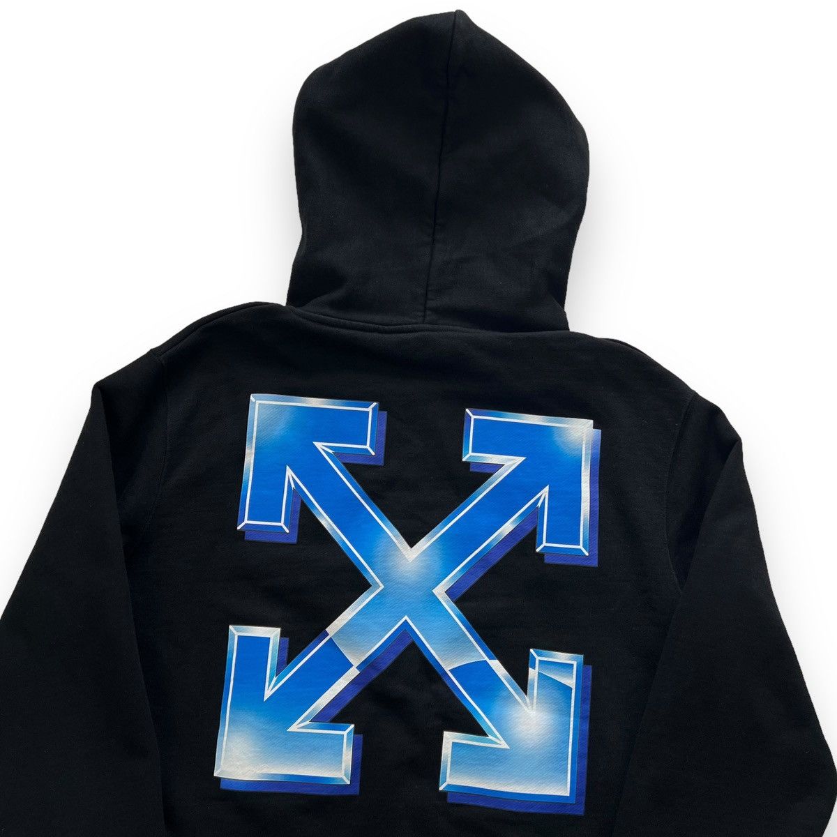 image of Off White Off-White Metal Arrows Hoodie in Black, Men's (Size Medium)
