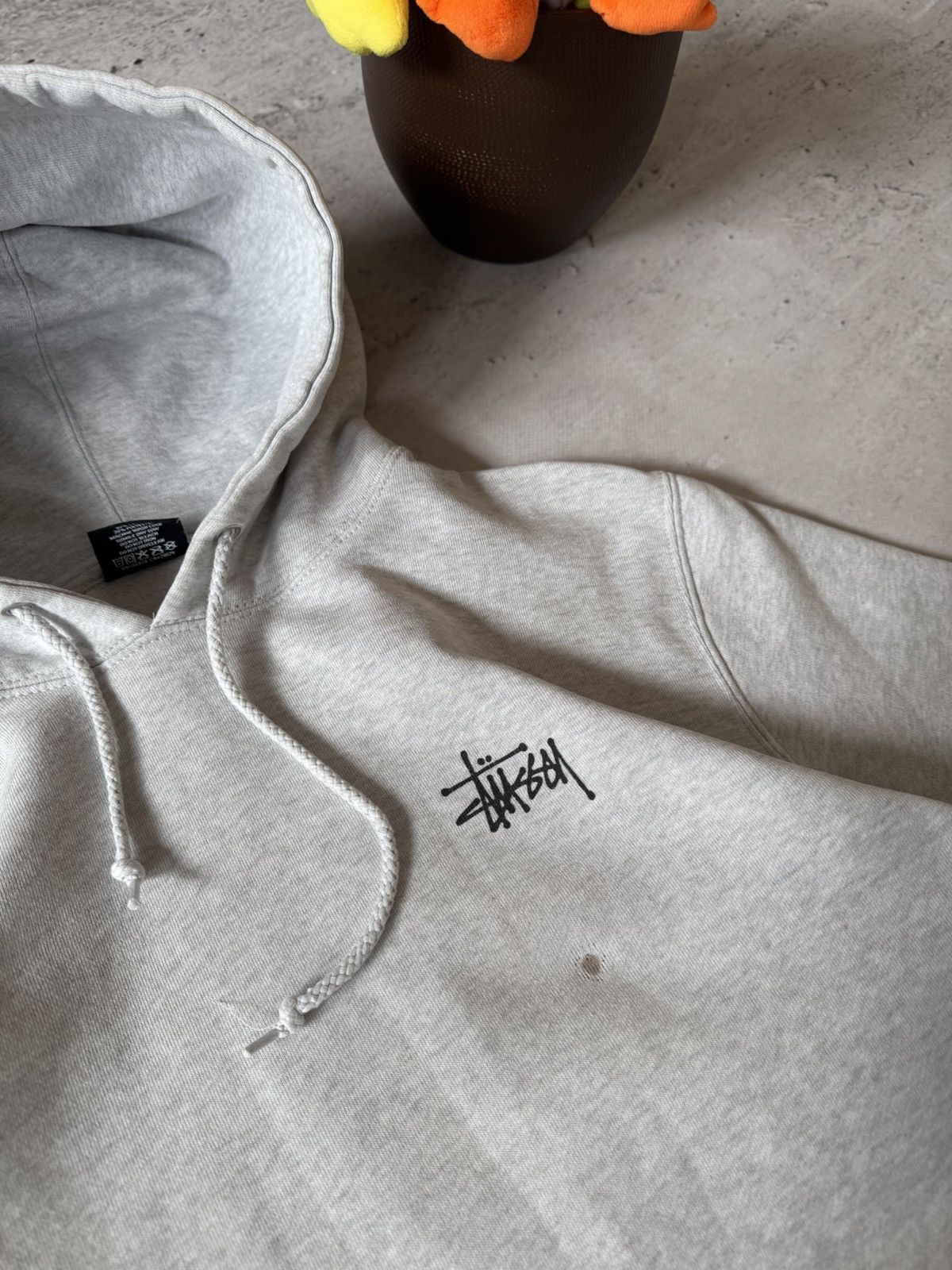 Stussy × Vintage STUSSY CENTER HUFT LOGO OVERSIZE BAGGY FIT HOODIE Size US M / EU 48-50 / 2 - 5 Thumbnail