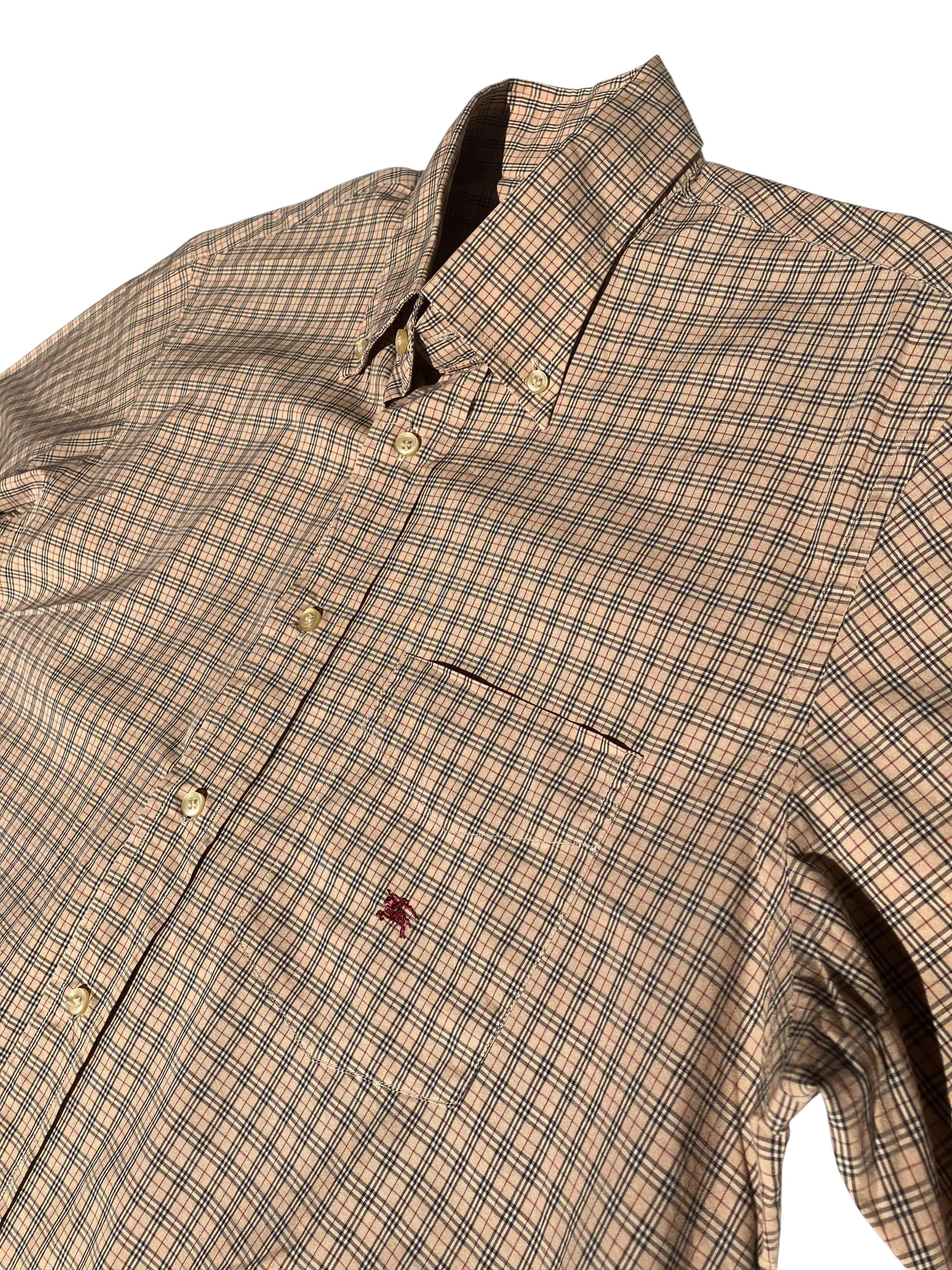 Burberry Burberry London Men's Nova Check Plaid Button Shirt Size 3 L Size US L / EU 52-54 / 3 - 5 Thumbnail