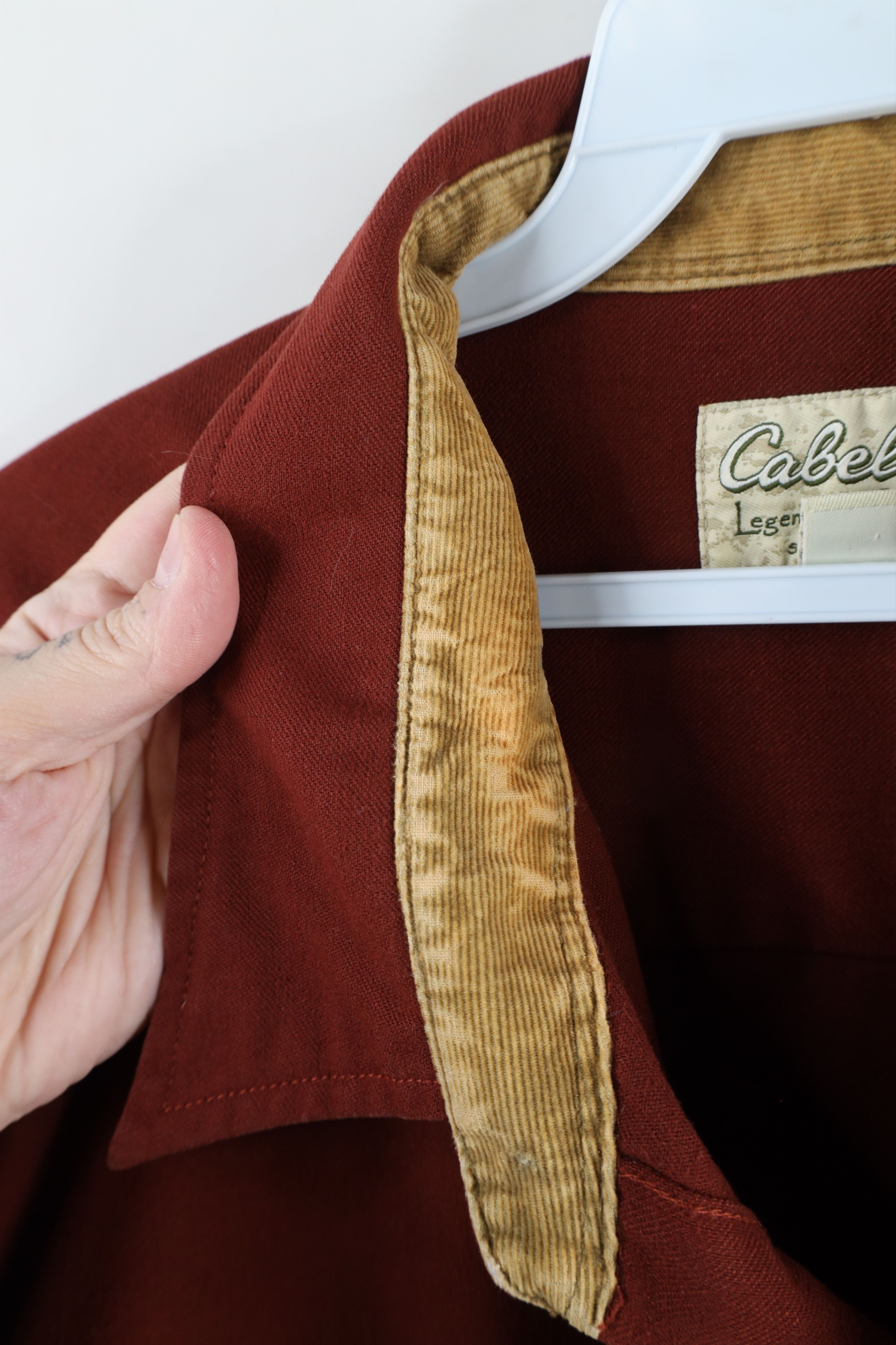 Cabelas × Vintage Vintage 90s Cabelas Heavyweight Collared Button Shirt Red Size US XXL / EU 58 / 5 - 8 Thumbnail
