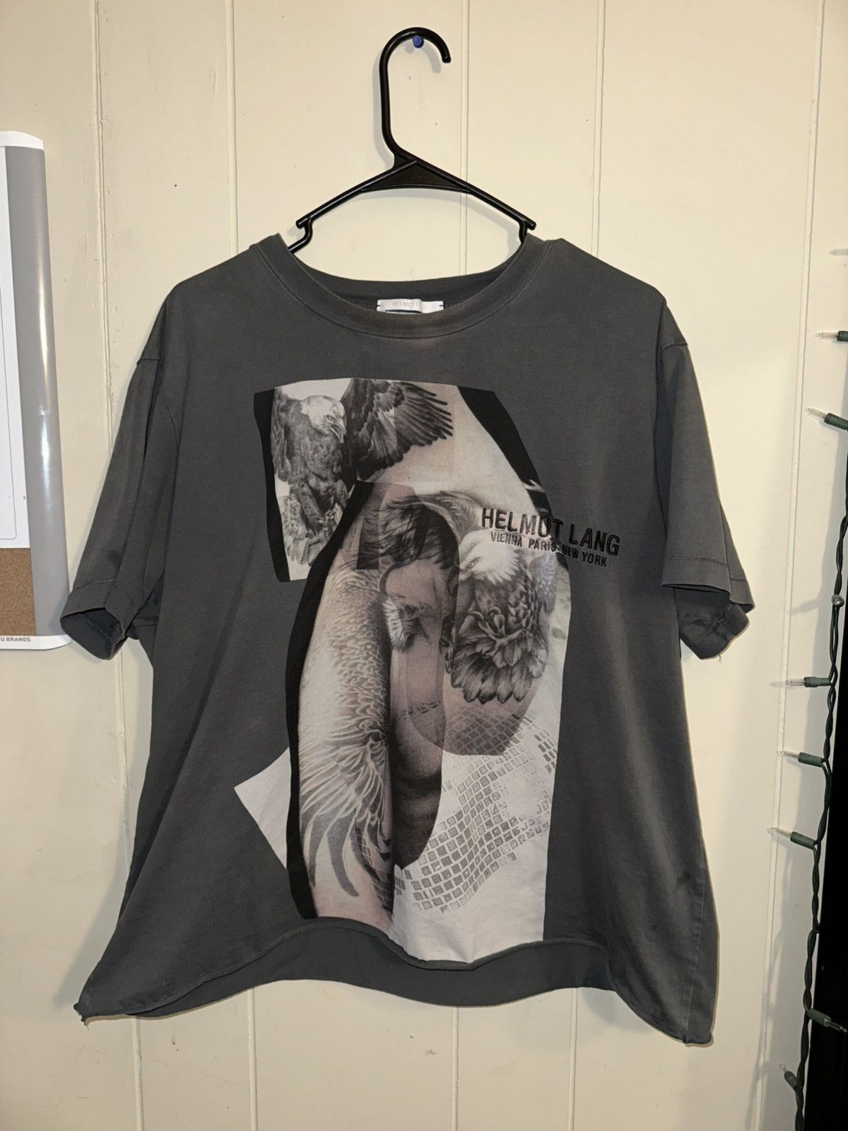 Helmut Lang HELMUT LANG Unisex Tattoo Print T Shirt Size US XXL / EU 58 / 5 - 1 Thumbnail