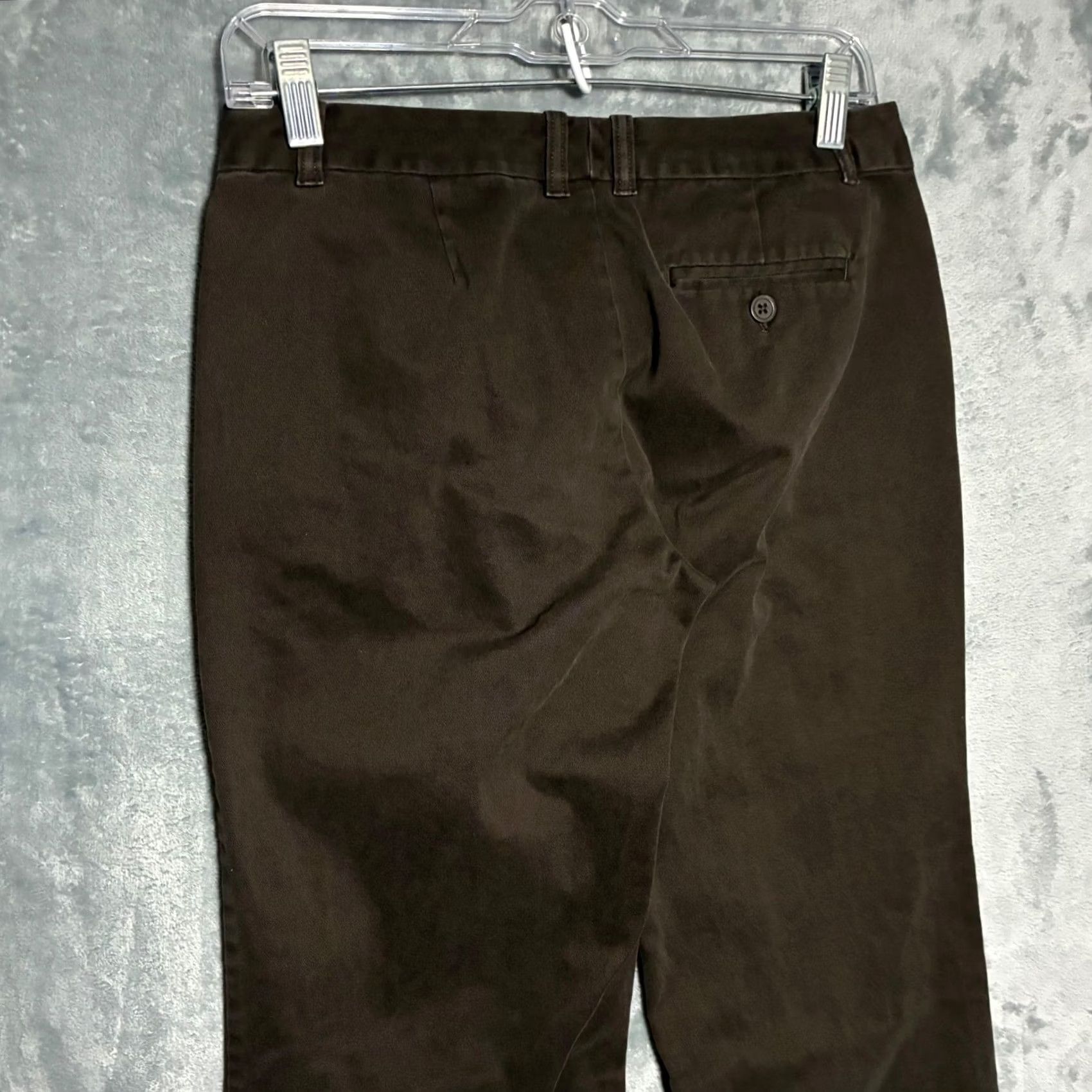 Gap GAP Pants Women Brown Bootcut 4 Regular Stretch Khaki Front Flat Twill Pockets Dress Work Casual Adult Womens Size 27" / US 4 / IT 40 - 4 Thumbnail
