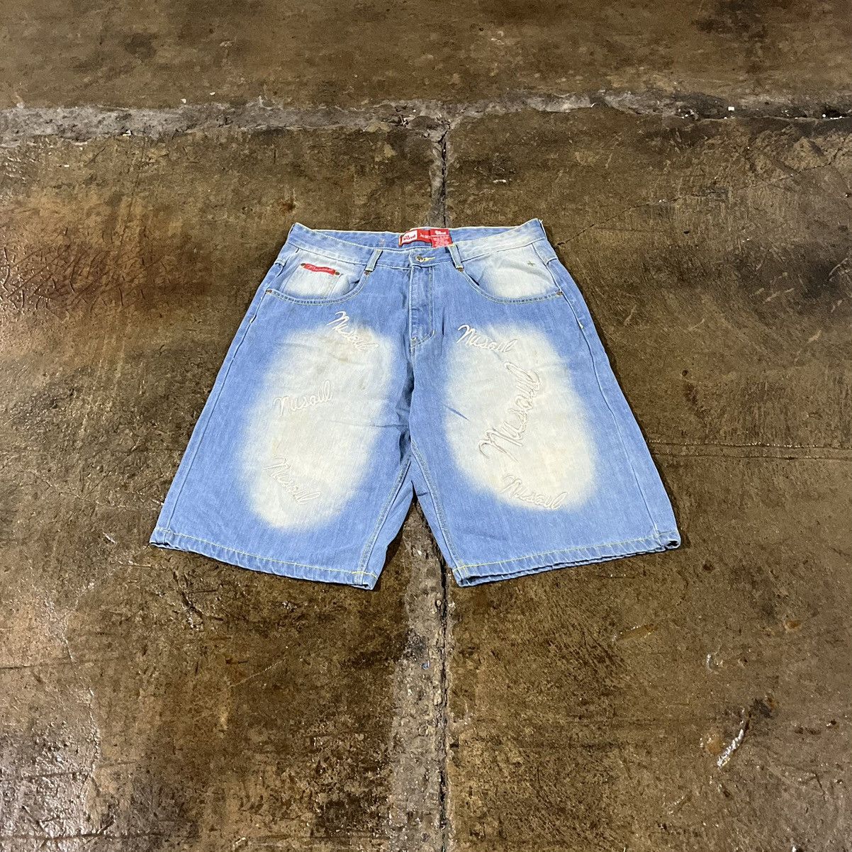 JNCO × Southpole × Vintage Crazy Vintage Y2K Baggy Jorts Faded Grunge Skater Shorts Size US 36 / EU 52 - 2 Thumbnail
