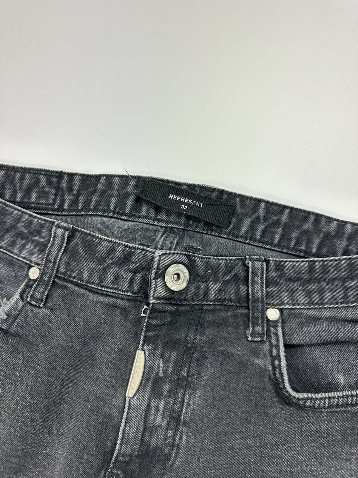 Represent Clo. Represent Skinny Slim Black Jeans Size US 32 / EU 48 - 8 Thumbnail