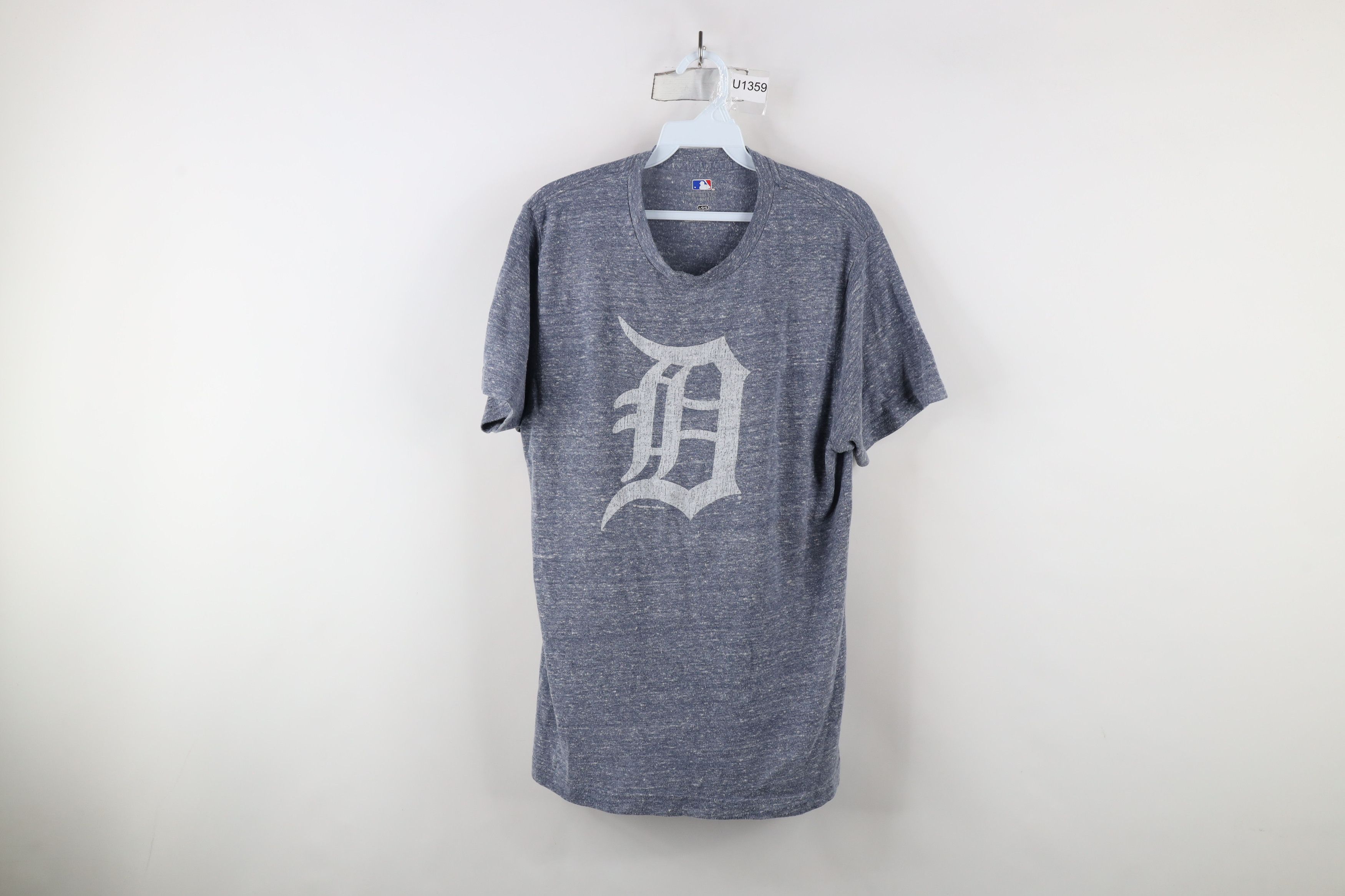 Vintage Y2K D Detroit Tigers Baseball Jersey Knit T-Shirt Blue Size US L / EU 52-54 / 3 - 1 Thumbnail