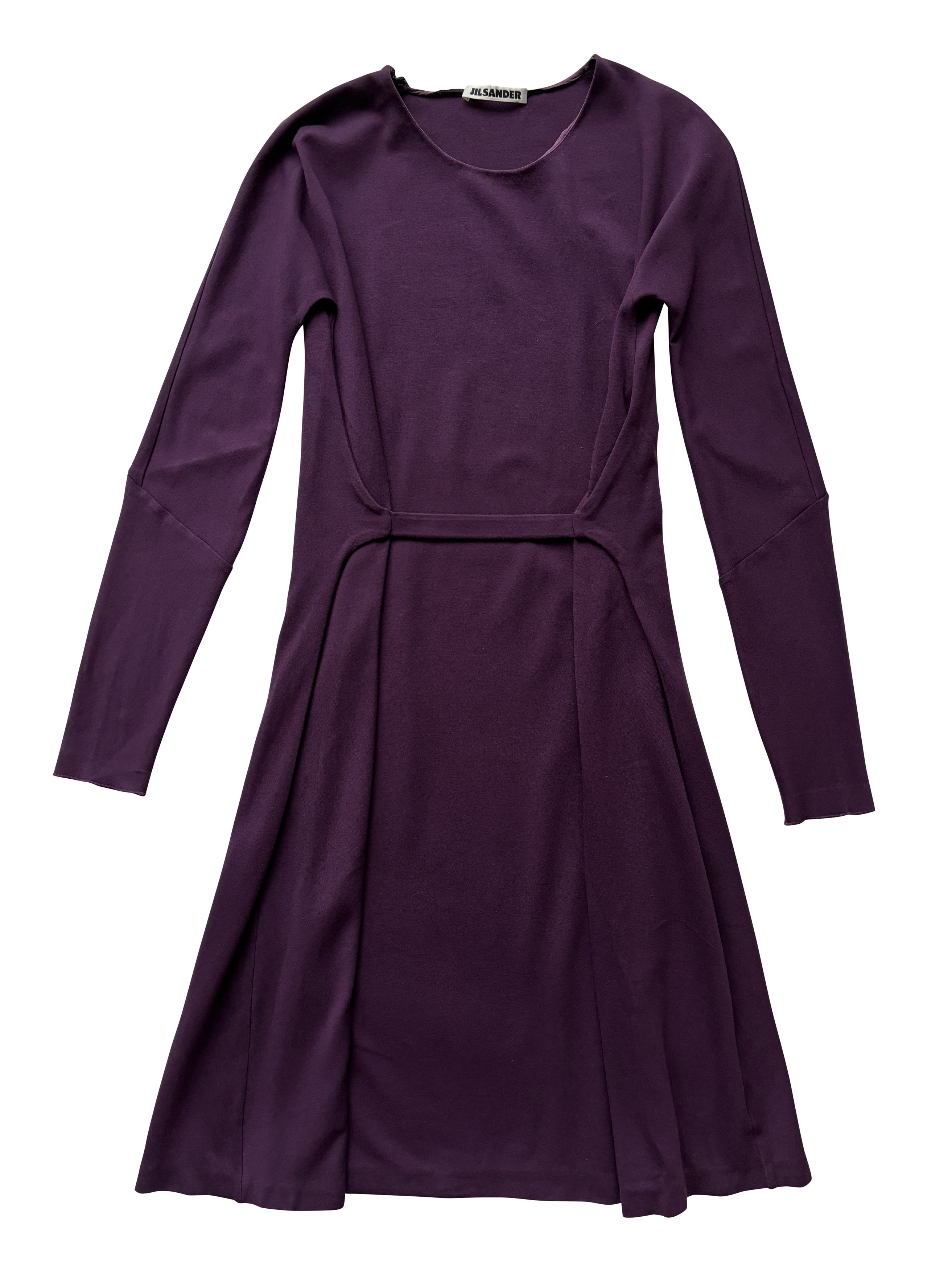 Jil Sander ⚡️QUICK SALE⚡️Jil Sander Purple Midi Long Sleeve Dress Size M / US 6-8 / IT 42-44 - 1 Thumbnail