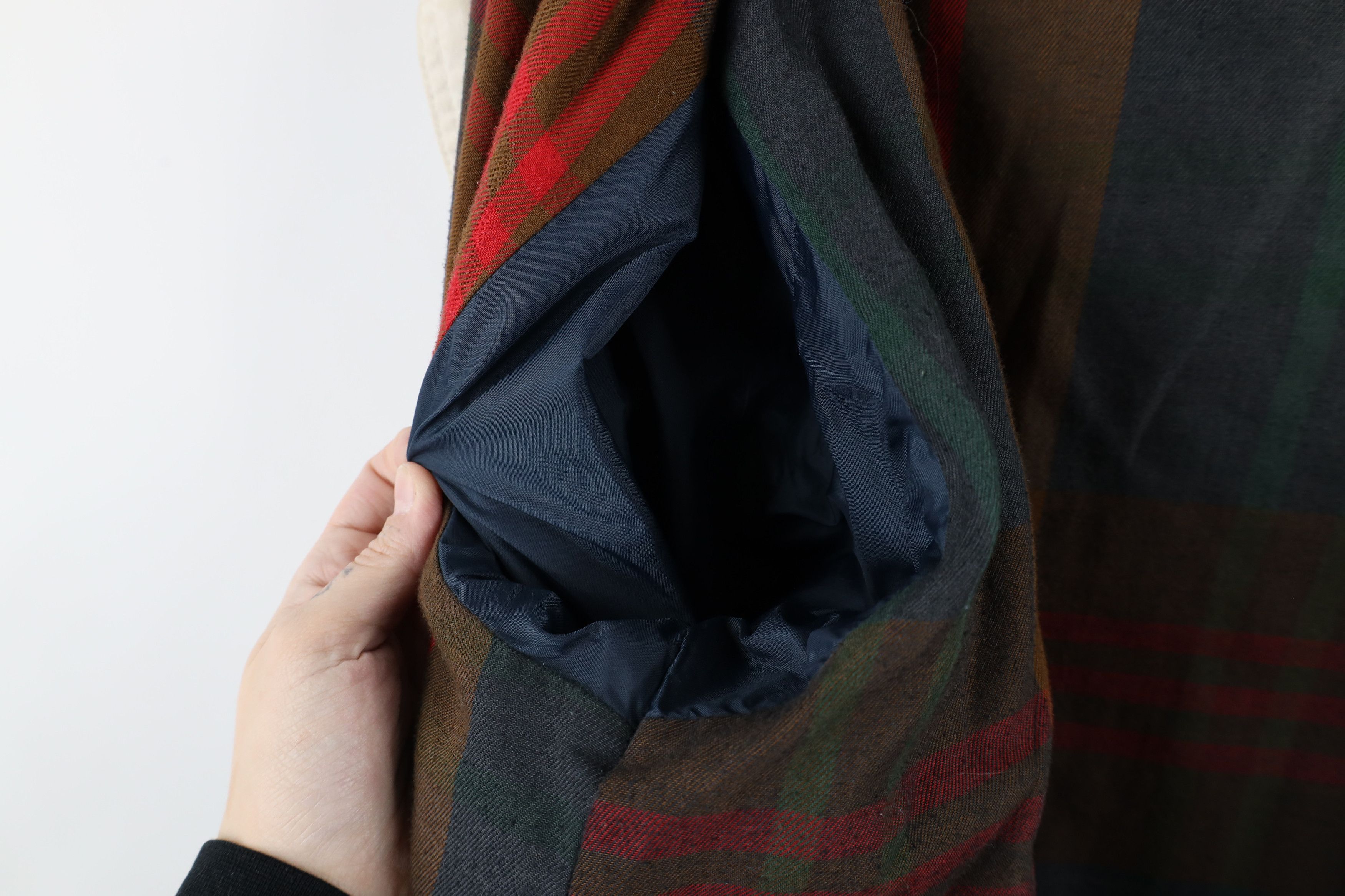 Lands' End × Vintage Vintage 90s Lands End Flannel Lined Chore Barn Jacket Size L / US 10 / IT 46 - 12 Thumbnail