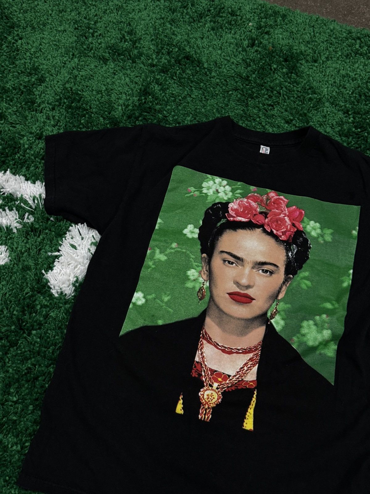 Alstyle × Vintage Frida Kahlo Alstyle 1301 Art Portrait Tee Black Medium Size US M / EU 48-50 / 2 - 2 Thumbnail