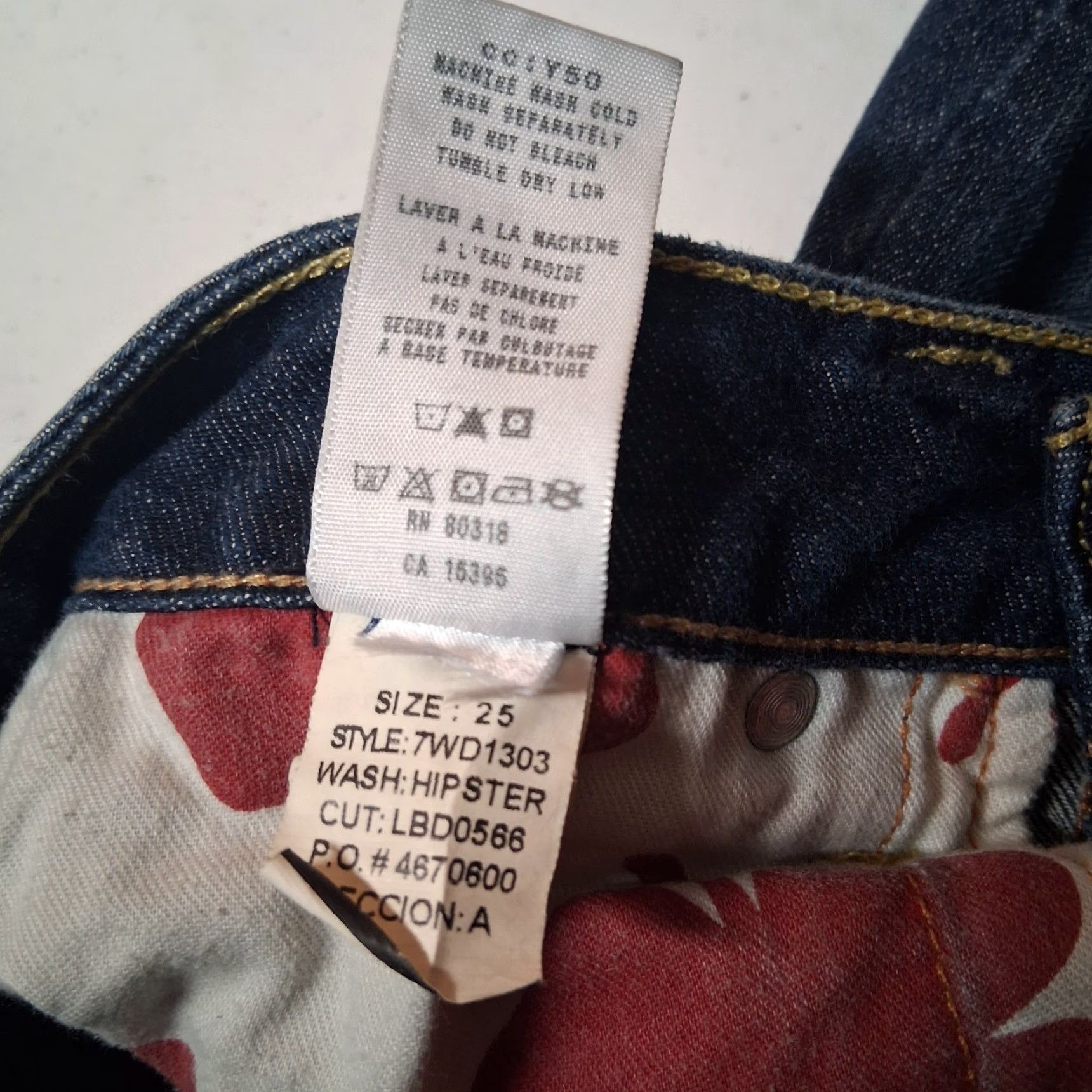 Lucky Brand Lucky Brand Jeans Lola Straight Short Blue Denim Slim Distressed Work Jeans Size 42" / US 20 - 6 Thumbnail