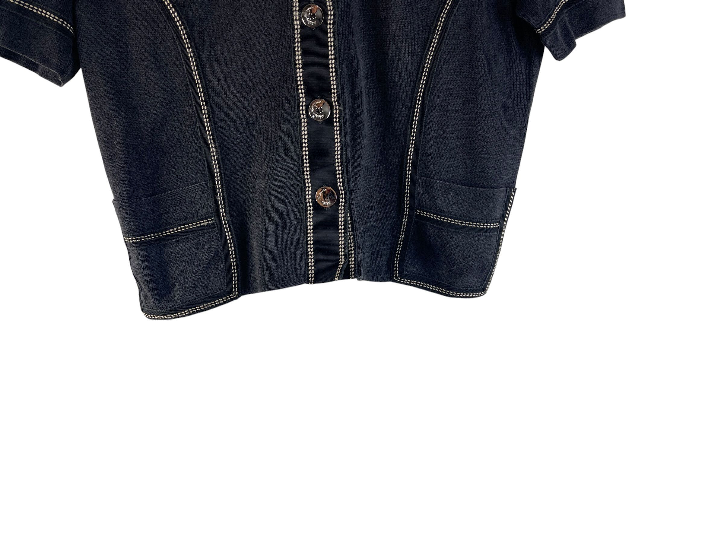 Salvatore Ferragamo Vintage Salvatore Ferragamo Cropped Button Top Size US S / EU 44-46 / 1 - 9 Thumbnail