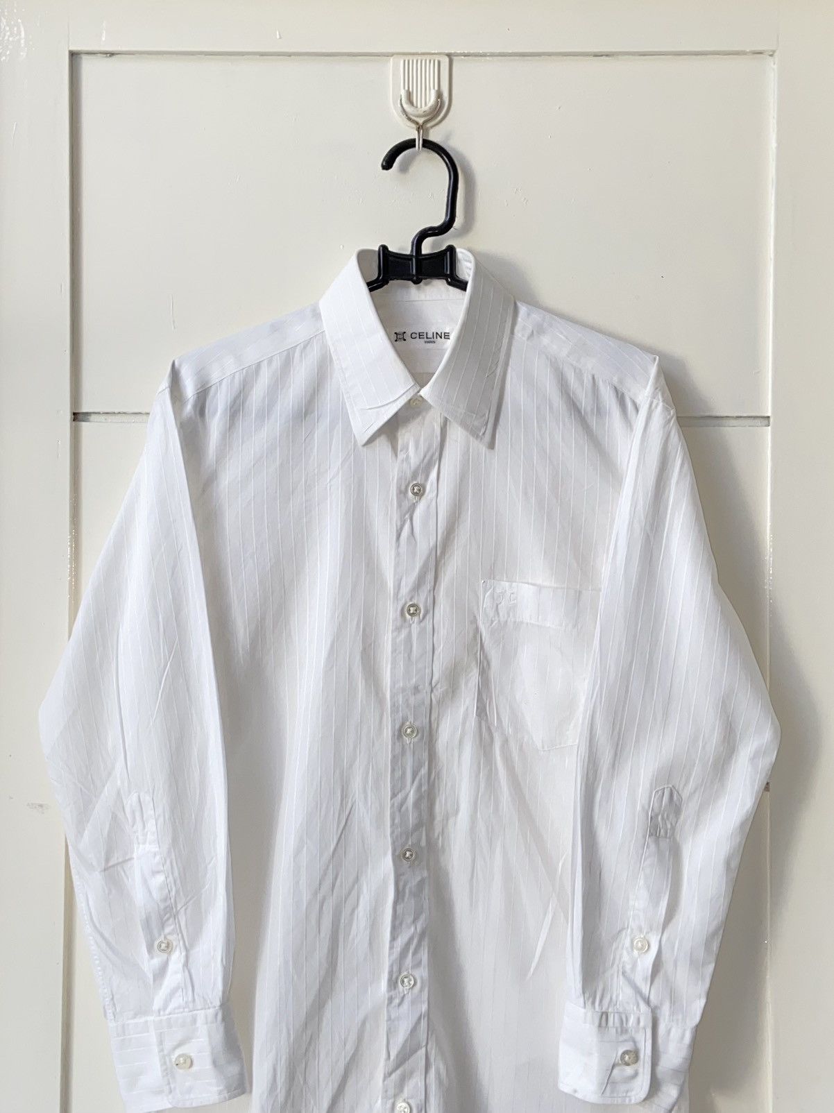 Celine CELINE PARIS White Shirt Size US XS / EU 42 / 0 - 2 Thumbnail