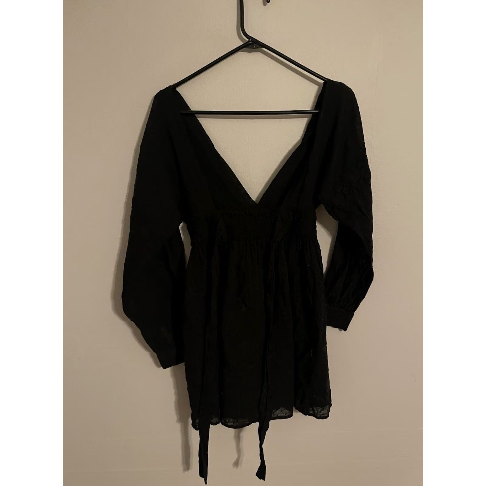 Free People Free People Sugarpie Mini Dress Black Embroidered Women's XS OB843133 Size XS / US 0-2 / IT 36-38 - 3 Thumbnail