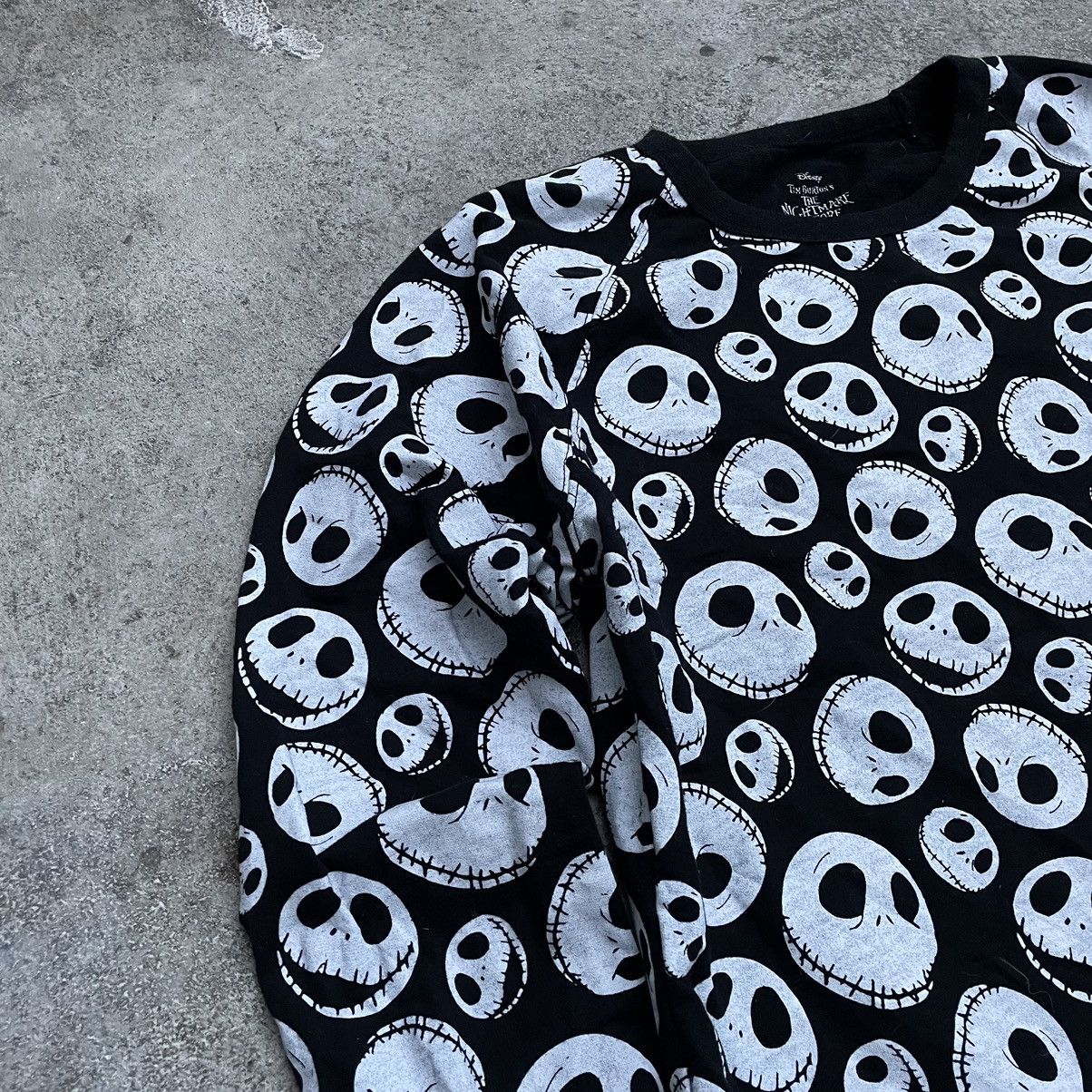 If Six Was Nine Vintage Y2K Sweater 90s SKETON SKULLS Knitted S Size US S / EU 44-46 / 1 - 3 Thumbnail