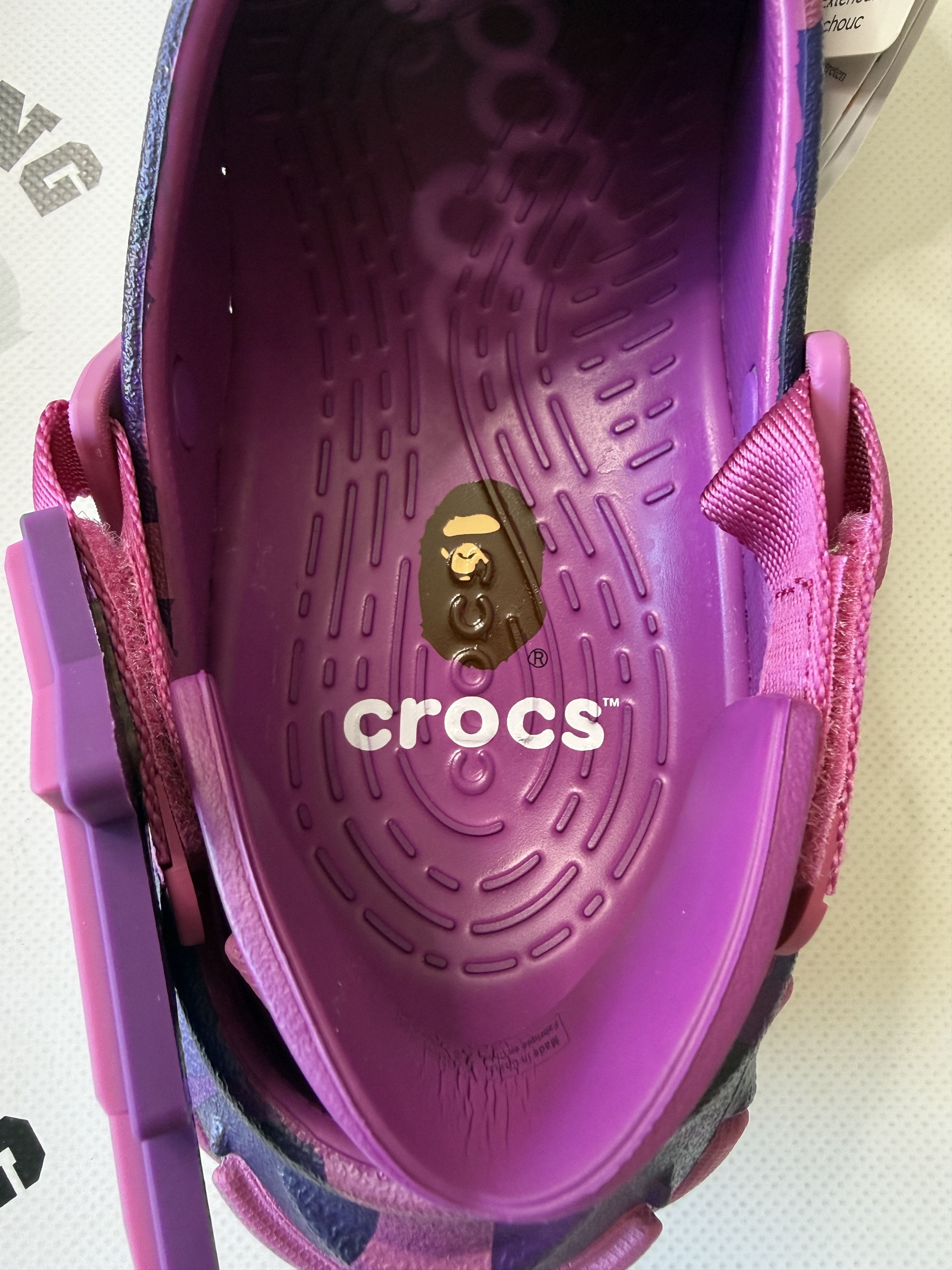 Bape × Crocs BAPE X CROCS ECHO PURPLE Size US 12 / EU 45 - 11 Thumbnail