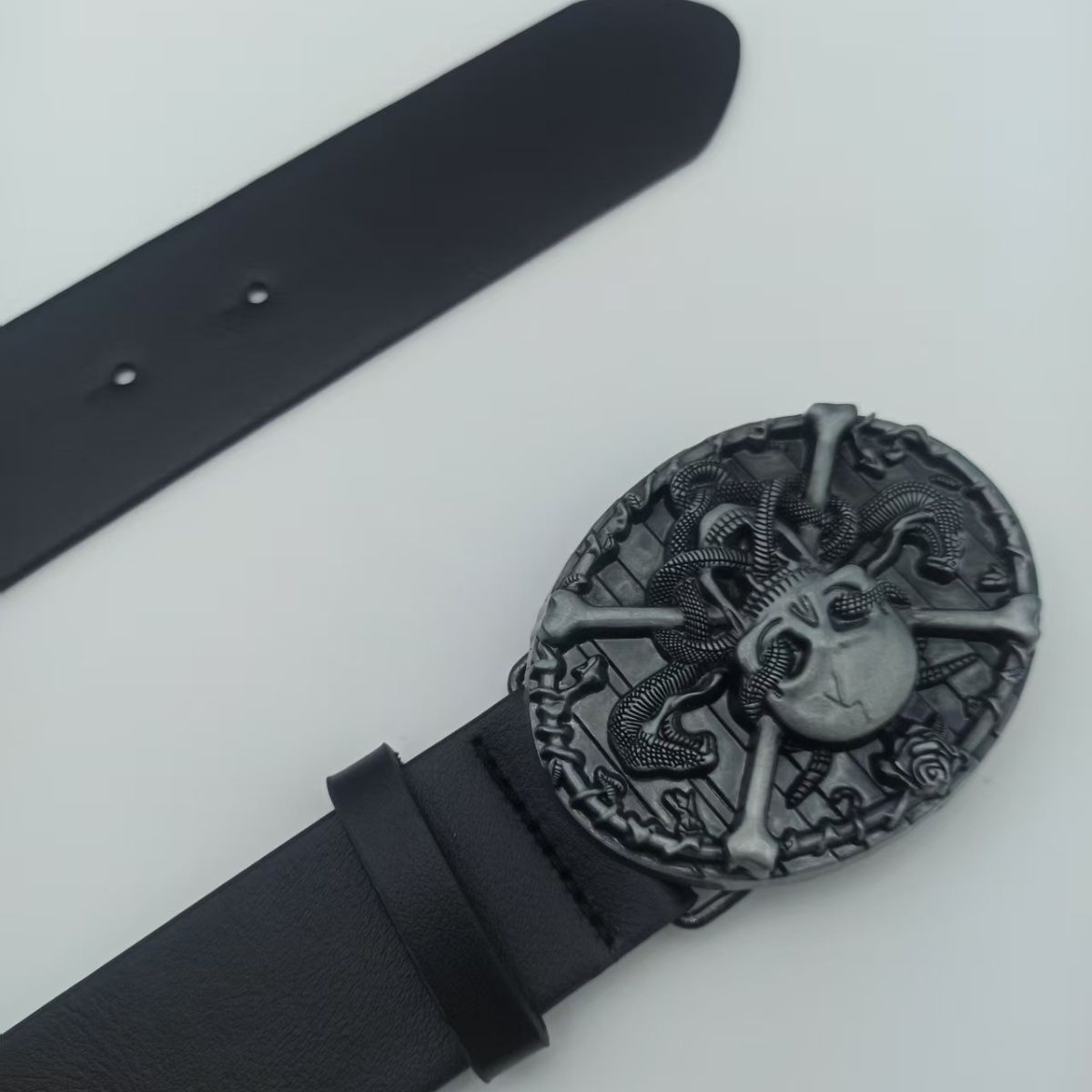 Designer Punk Vintage Belt Riveted Belts Menswear Accessories Size ONE SIZE - 3 Thumbnail
