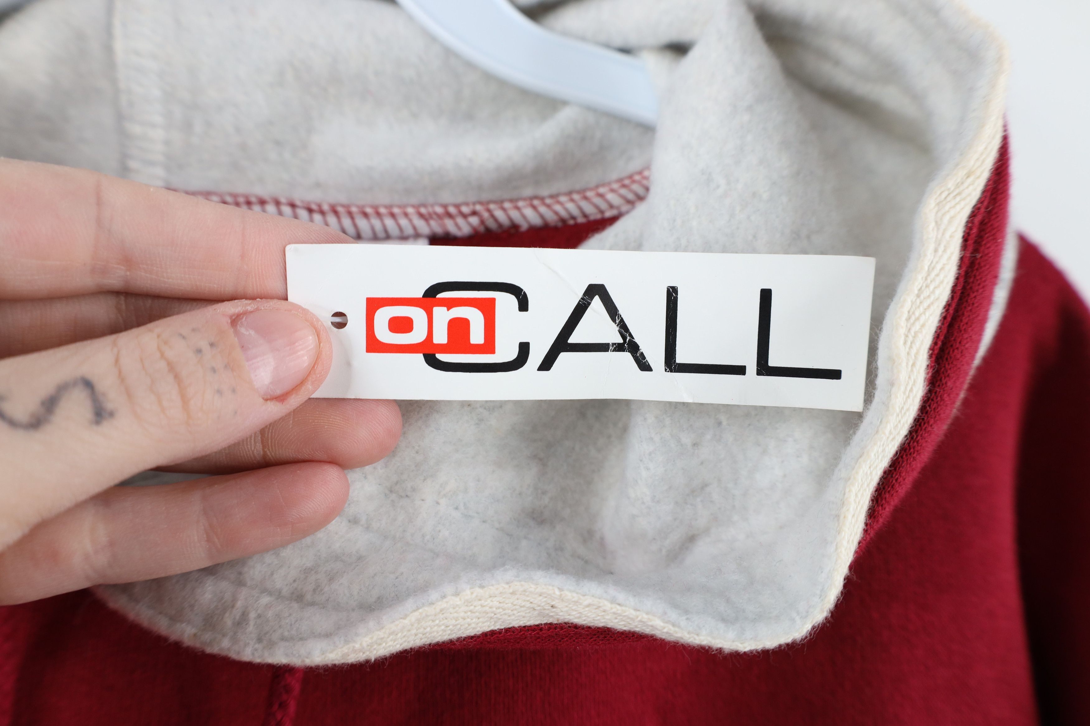 Vintage Deadstock Vintage 90s Streetwear Block Hoodie Sweatshirt Size XL / US 12-14 / IT 48-50 - 5 Thumbnail