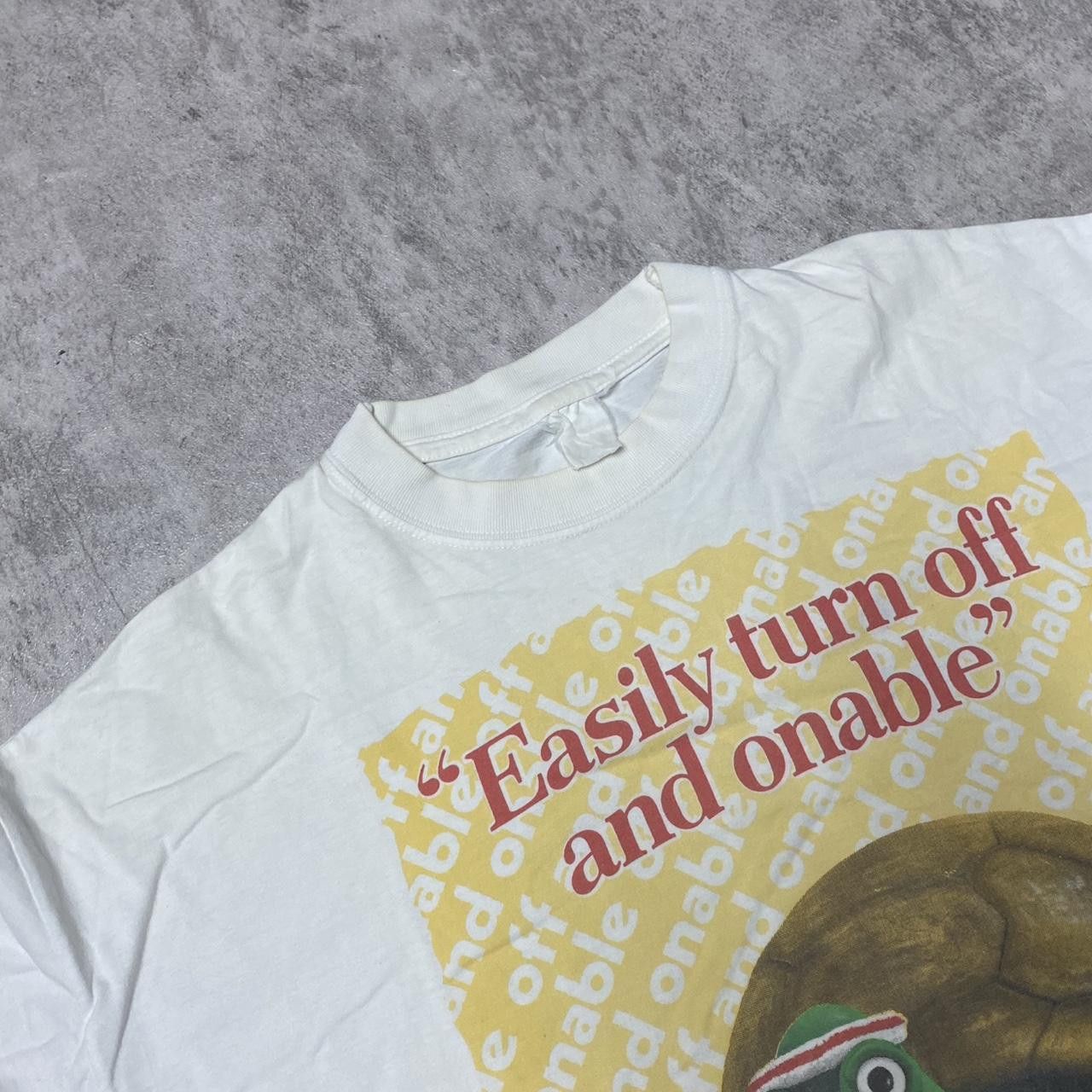 Other White vintage 90s Turtle T-shirt Size US L / EU 52-54 / 3 - 3 Thumbnail