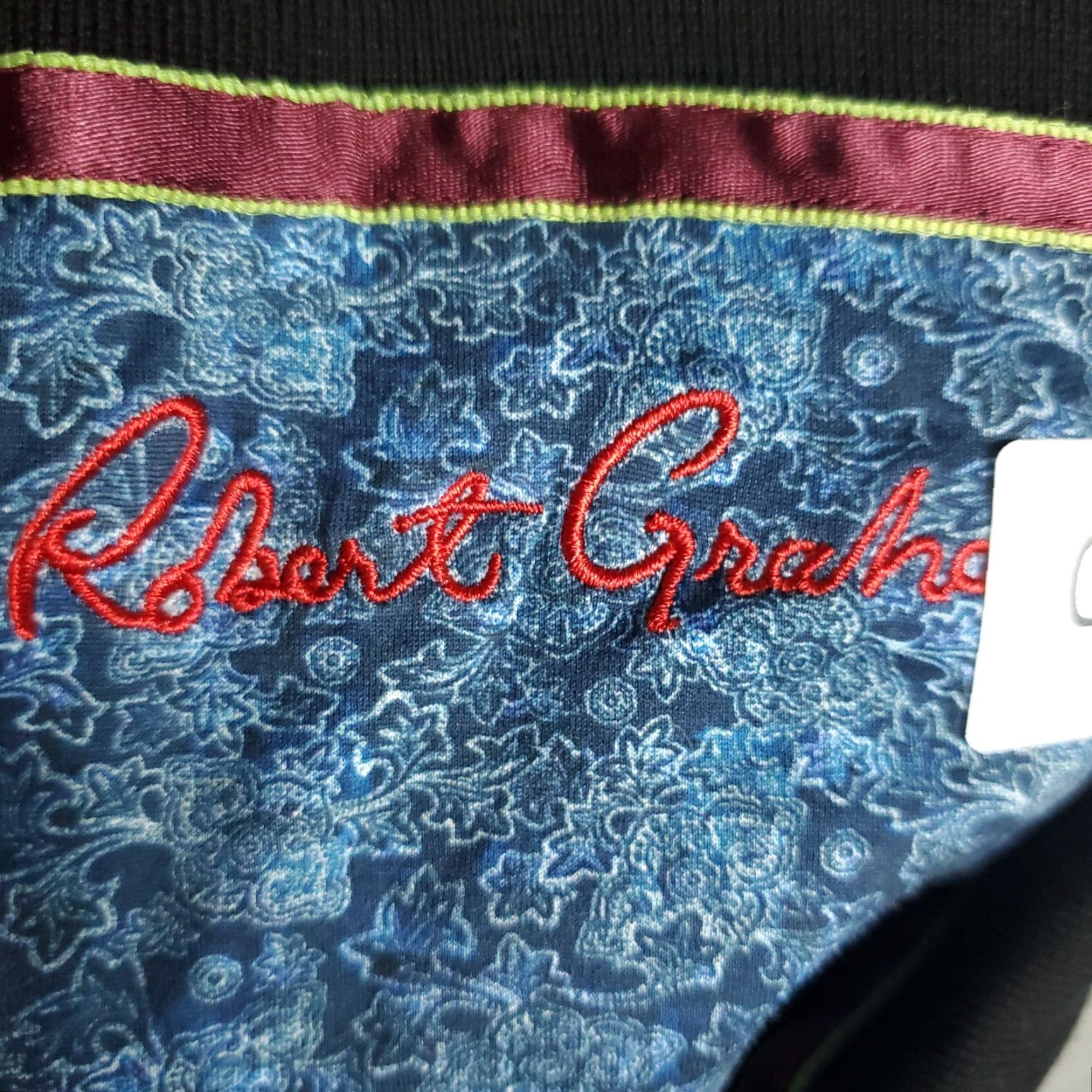 Robert Graham VINTAGE Robert Graham Polo Shirt Mens 3XL Black Skull Crown Short Sleeve Polo Mens 3XL Black Skull Crown (No N/A) Size US XXL / EU 58 / 5 - 7 Thumbnail