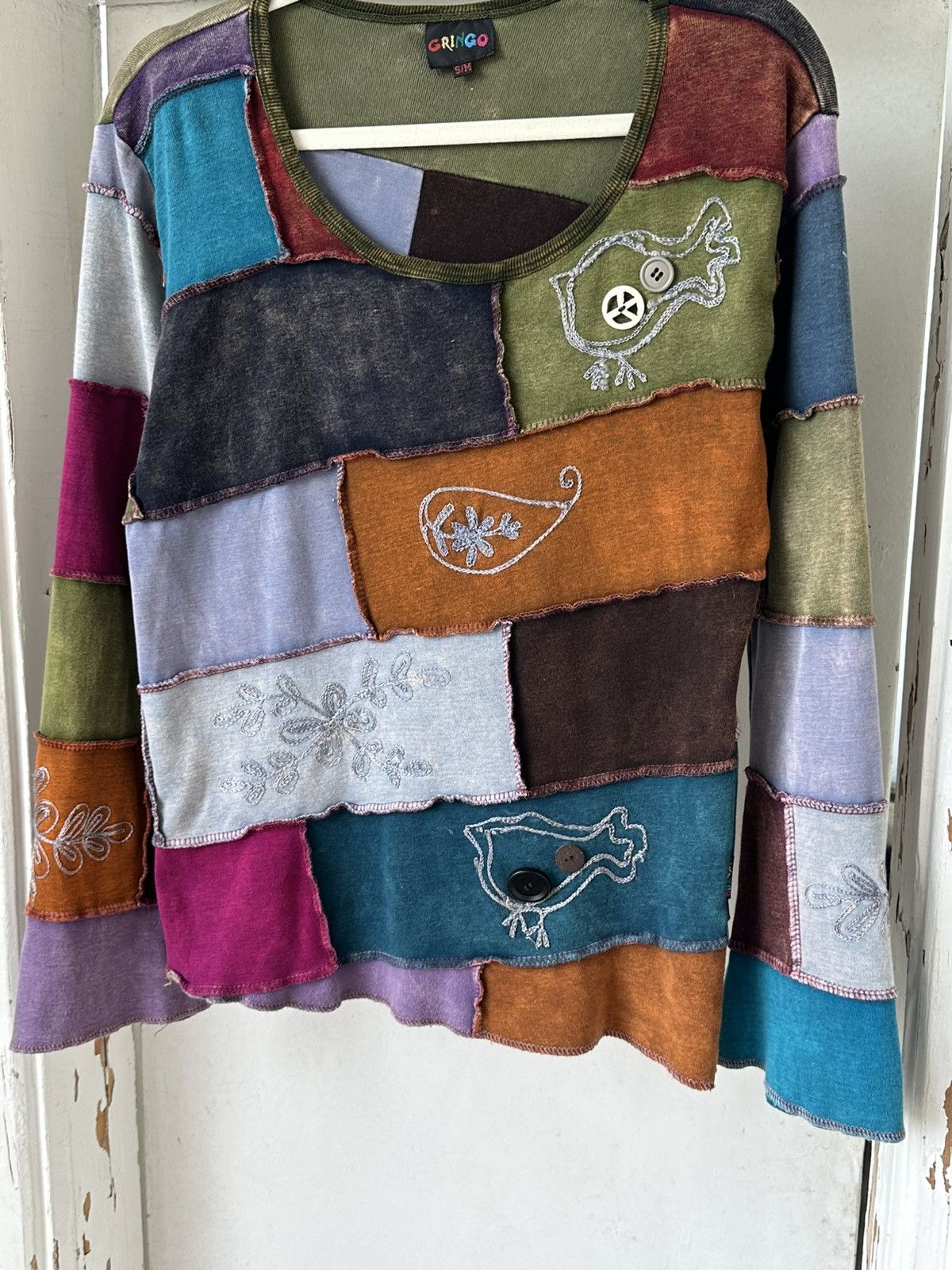 Vintage Sewn in Pieces Multicolor Jumper