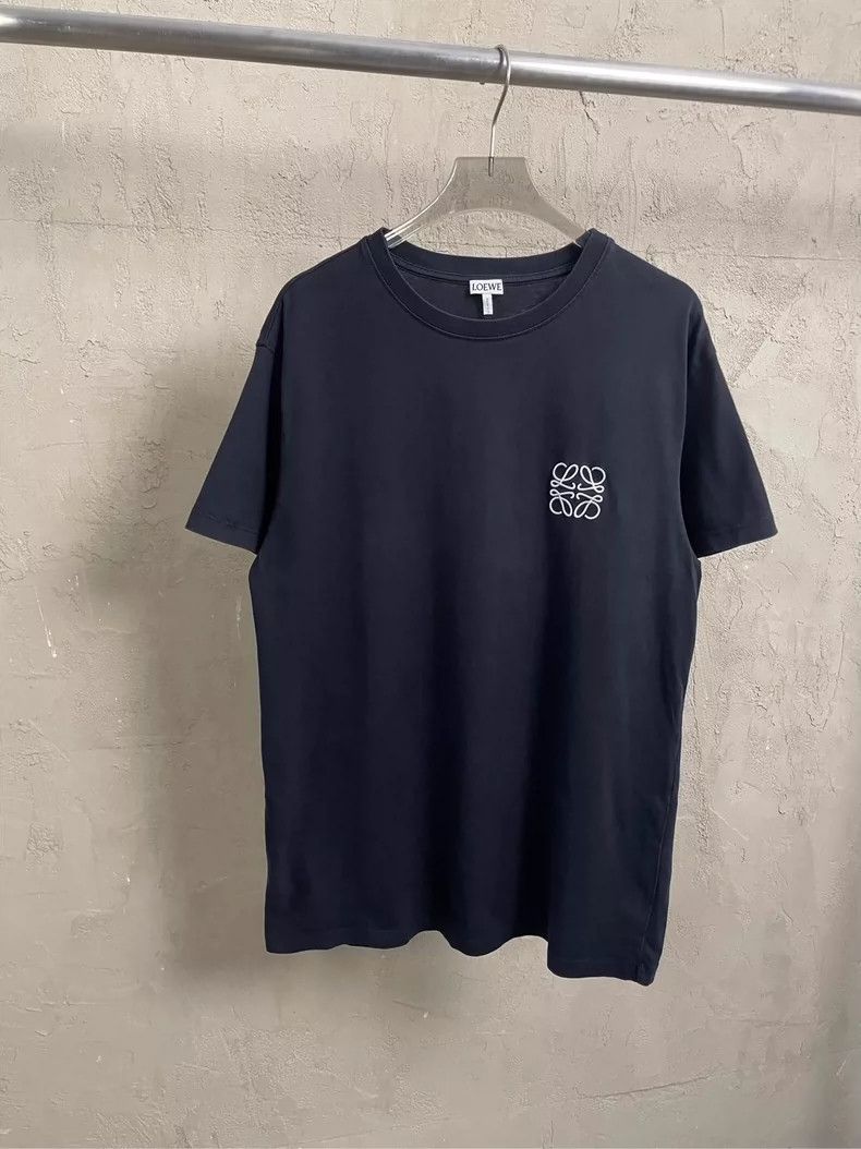 Loewe LOEWE Classic black embroidered logo short sleeve T-shirt Size S / US 4 / IT 40 - 1 Thumbnail