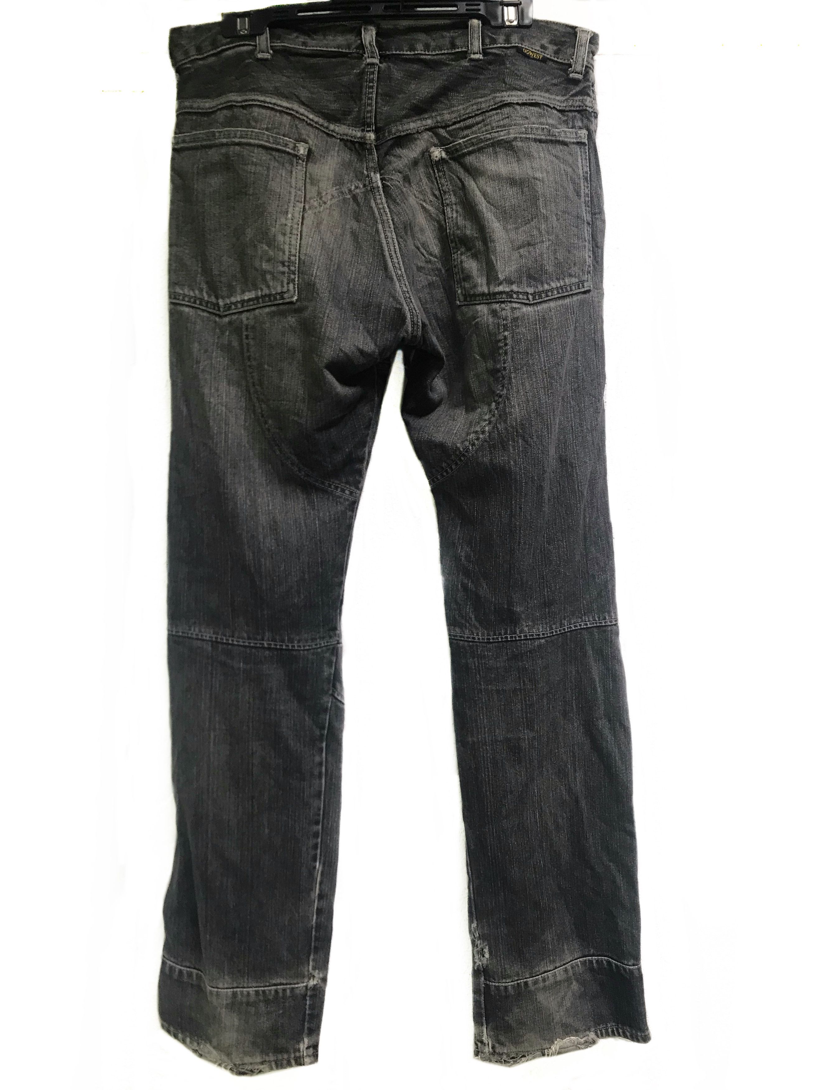 Hysteric Glamour × Japanese Brand Go West Super Black Distressed Jeans Pants Size US 29 - 2 Thumbnail