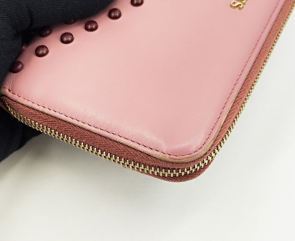 Tod's TOD'S zip around studs dusty pink long wallet Size ONE SIZE - 9 Thumbnail