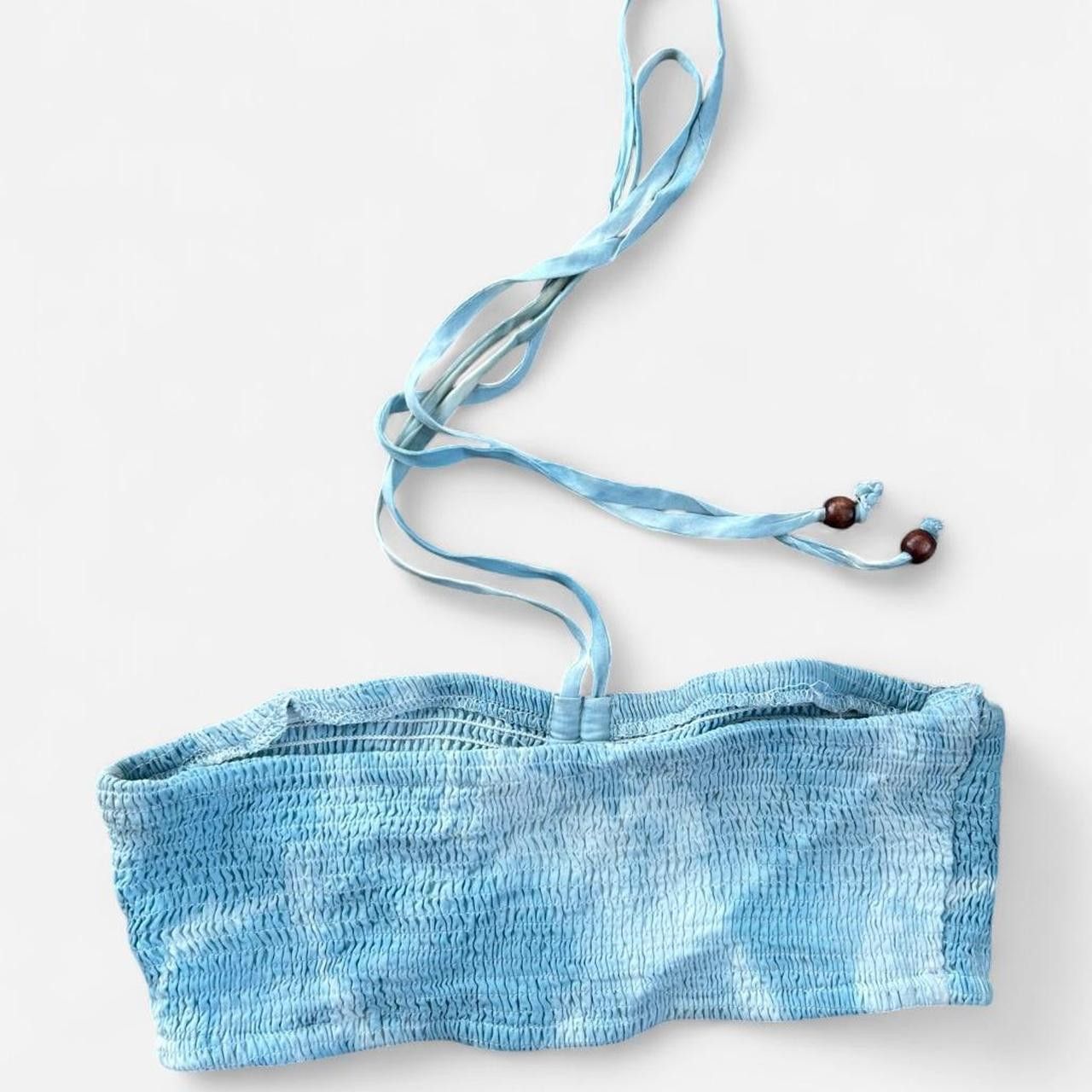 Other Blue and white tie-dye ruched bandeau top in size... Size S / US 4 / IT 40 - 2 Thumbnail