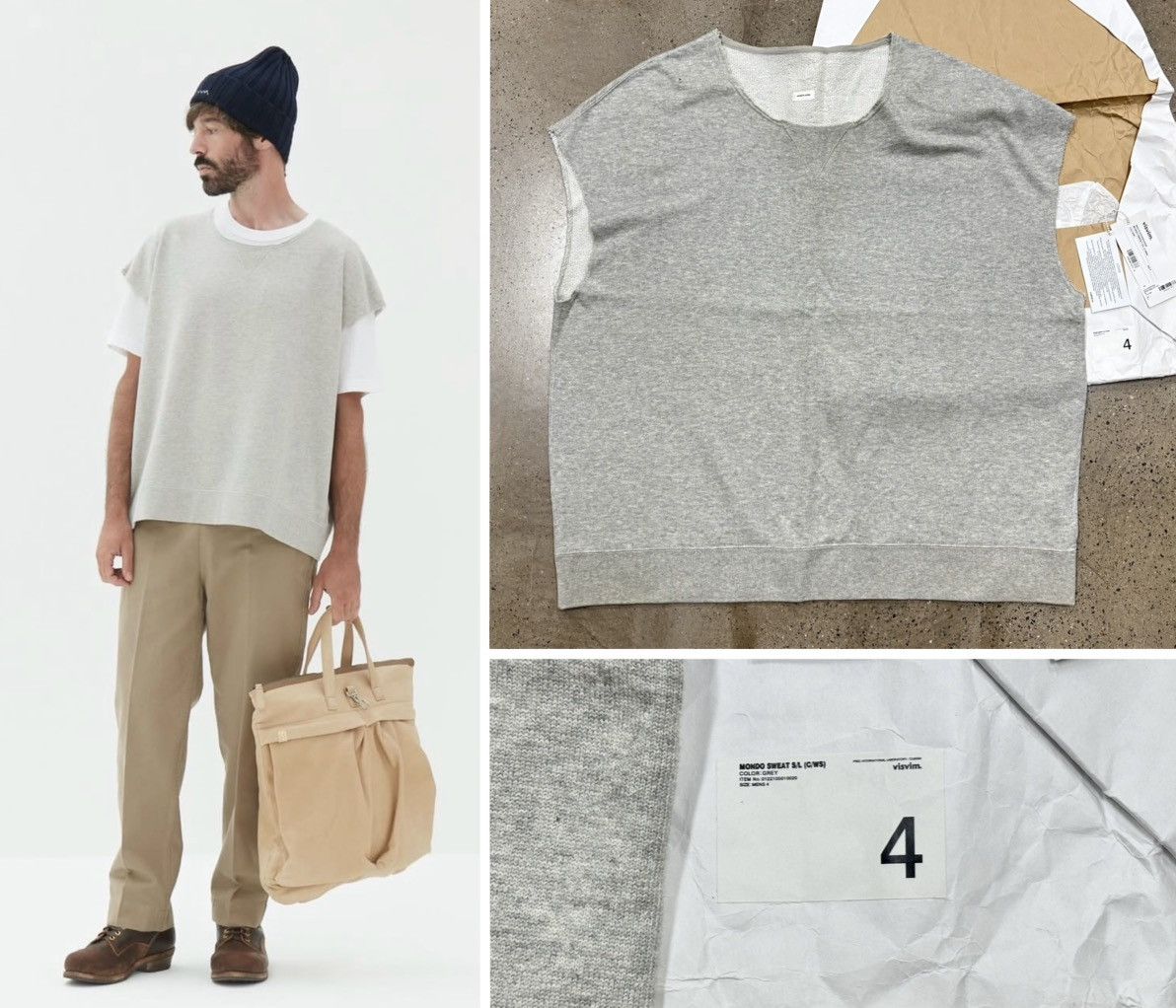 Visvim Visvim 22ss Mondo Sweat S/L（C/W S） ，size 4 Size US XL / EU 56 / 4 - 1 Thumbnail
