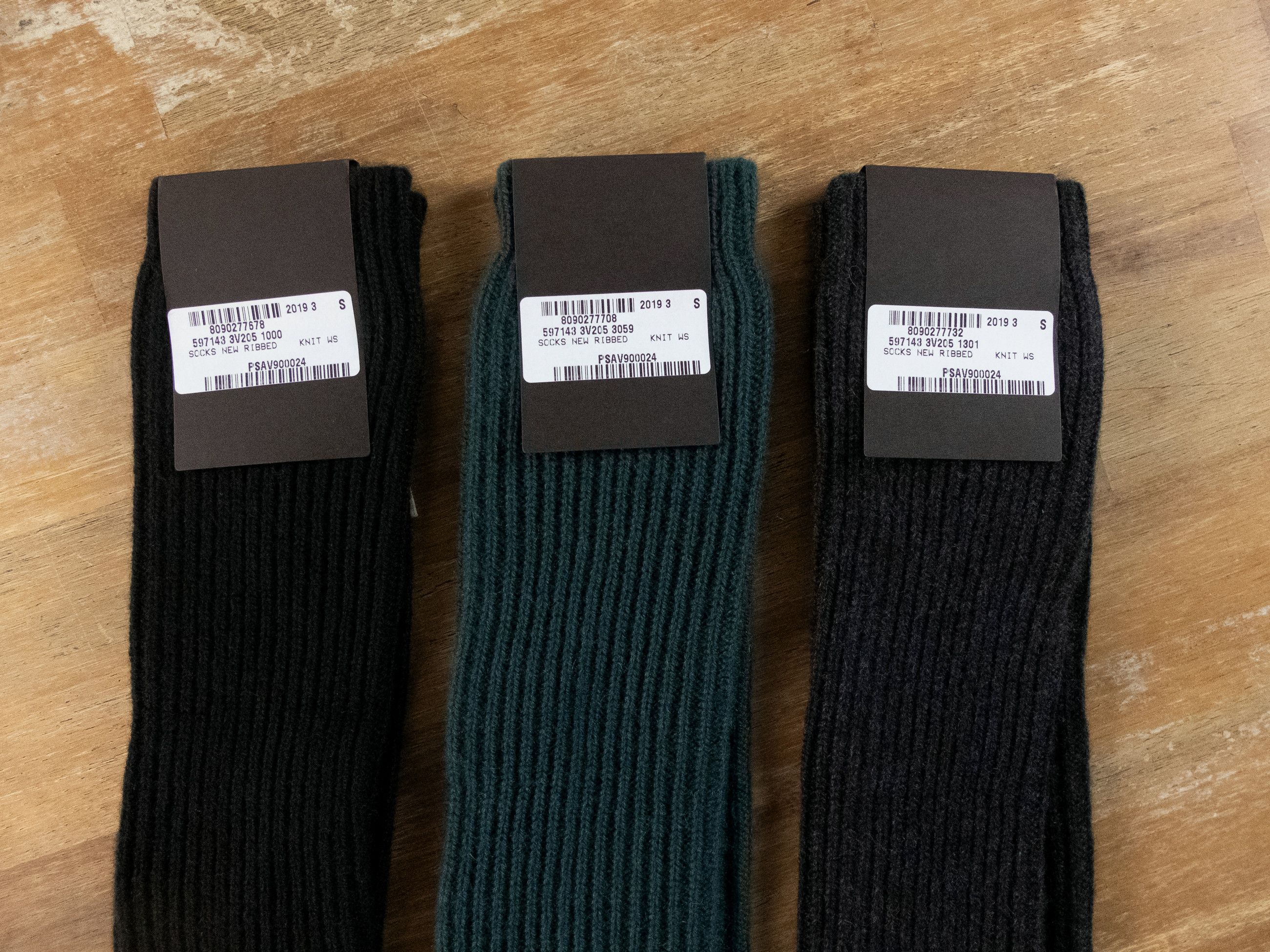 Bottega Veneta BOTTEGA VENETA 3 pairs pure cashmere long socks Small q Size ONE SIZE - 7 Thumbnail