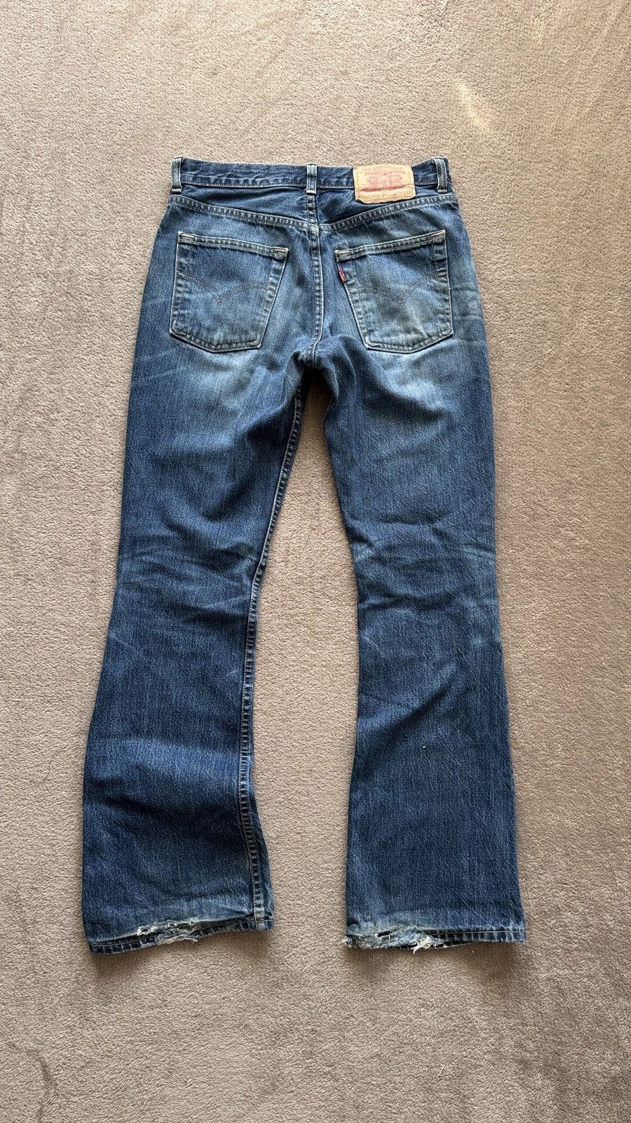 Japanese Brand Flared Crazy Levis Jeans Y2K Mudwash Denim LGB if6was9 vibe Size US 29 - 2 Thumbnail