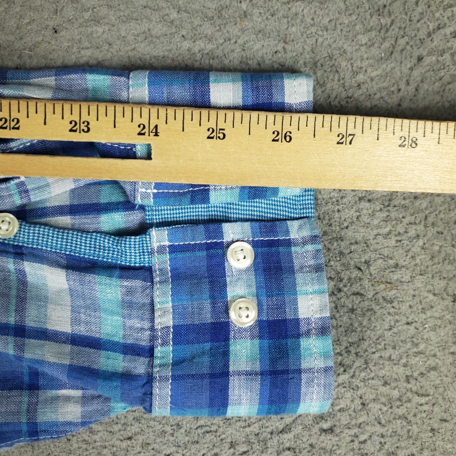 Tommy Bahama Tommy Bahama Shirt Mens 3XL Blue Plaid Linen Button Up Long Sleeve Size US XXL / EU 58 / 5 - 6 Thumbnail