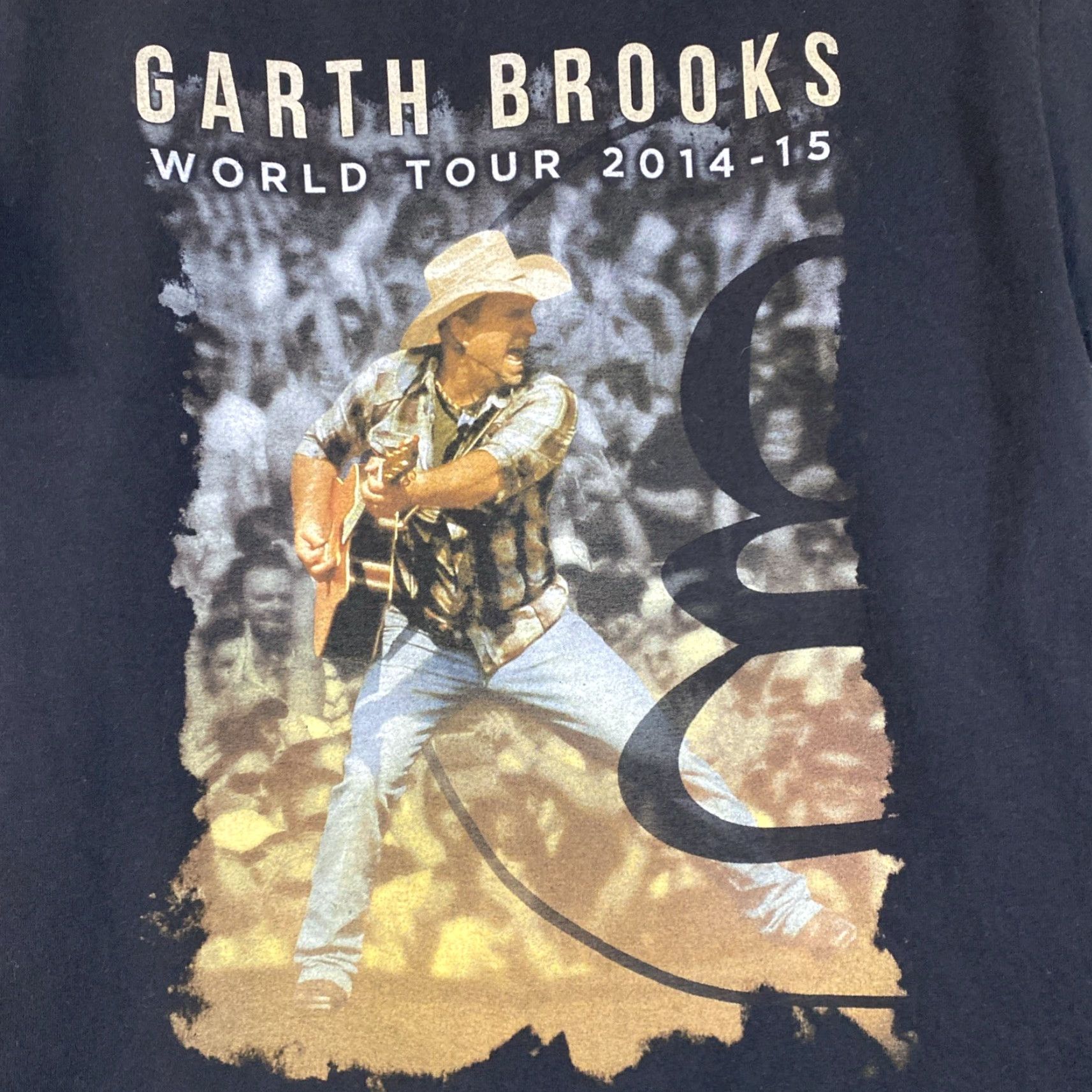 Hanes Garth Brooks Tour T Shirt World Tour 2015 Mens M Hanes Black Short Sleeve Music Band Shirt Size US M / EU 48-50 / 2 - 2 Thumbnail