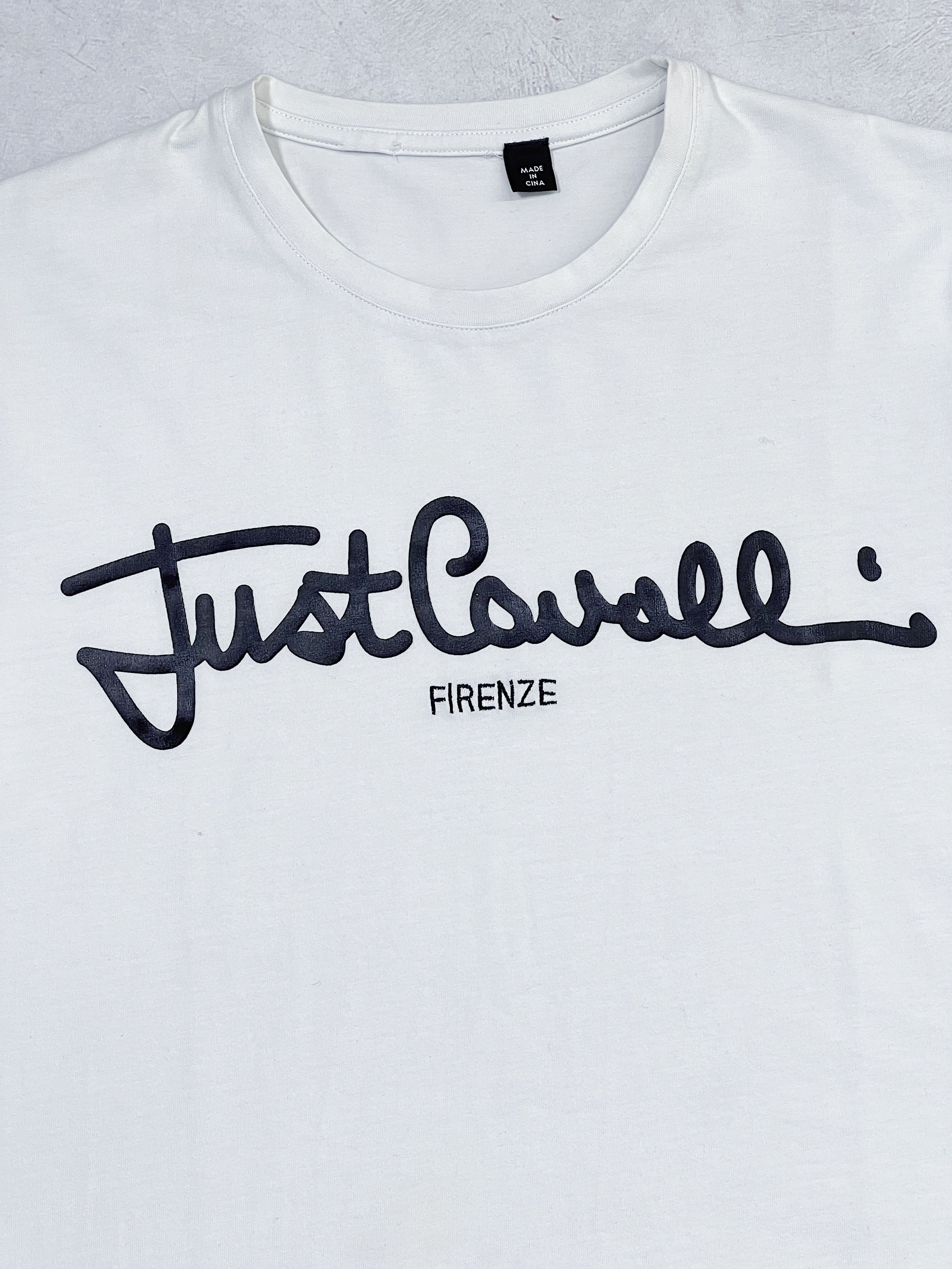 Just Cavalli Just Cavalli T-Shirt Firenze Logo White Size US XS / EU 42 / 0 - 3 Thumbnail