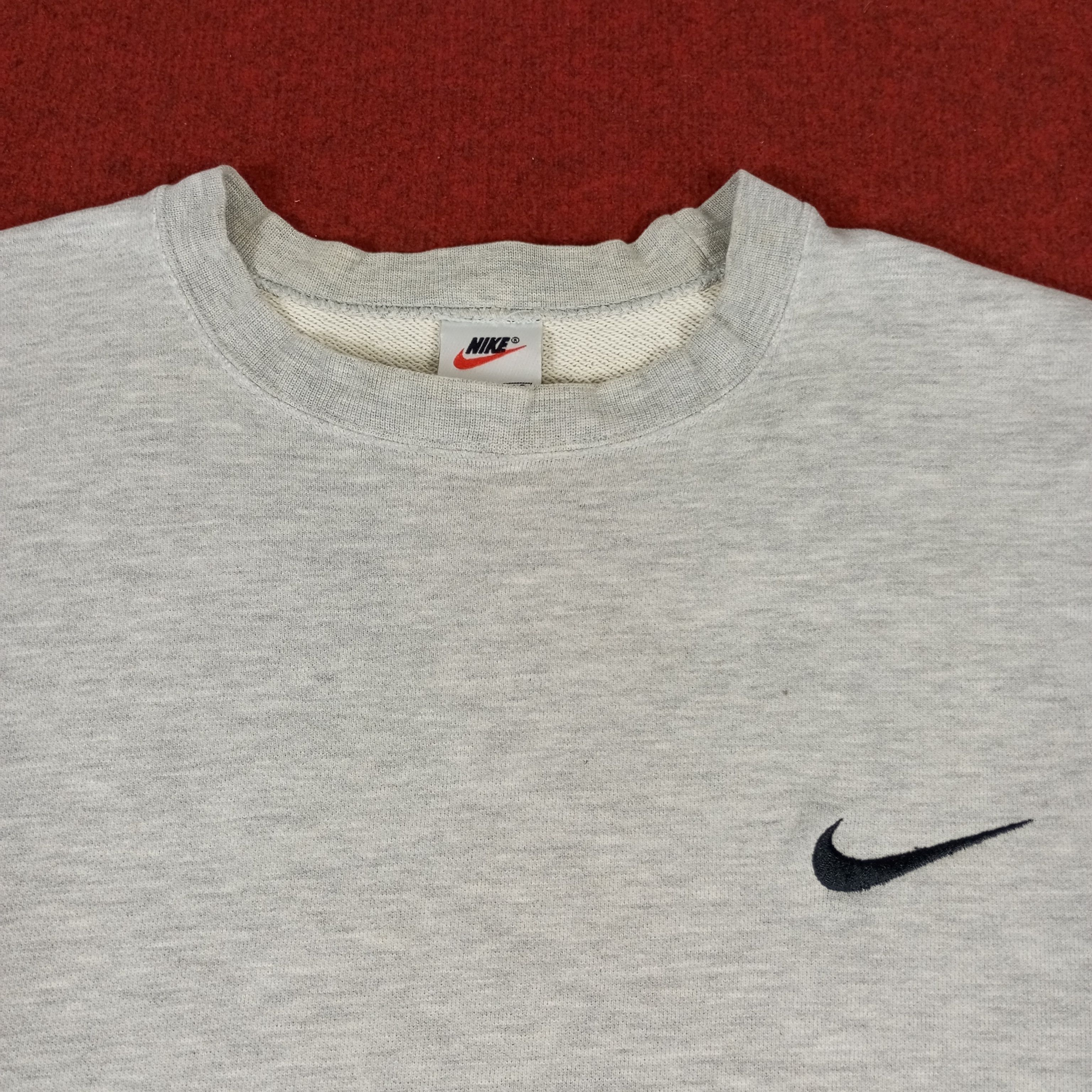 Nike × Vintage Nike Small Logo Design Vintage Sweatshirt Size US XL / EU 56 / 4 - 2 Thumbnail