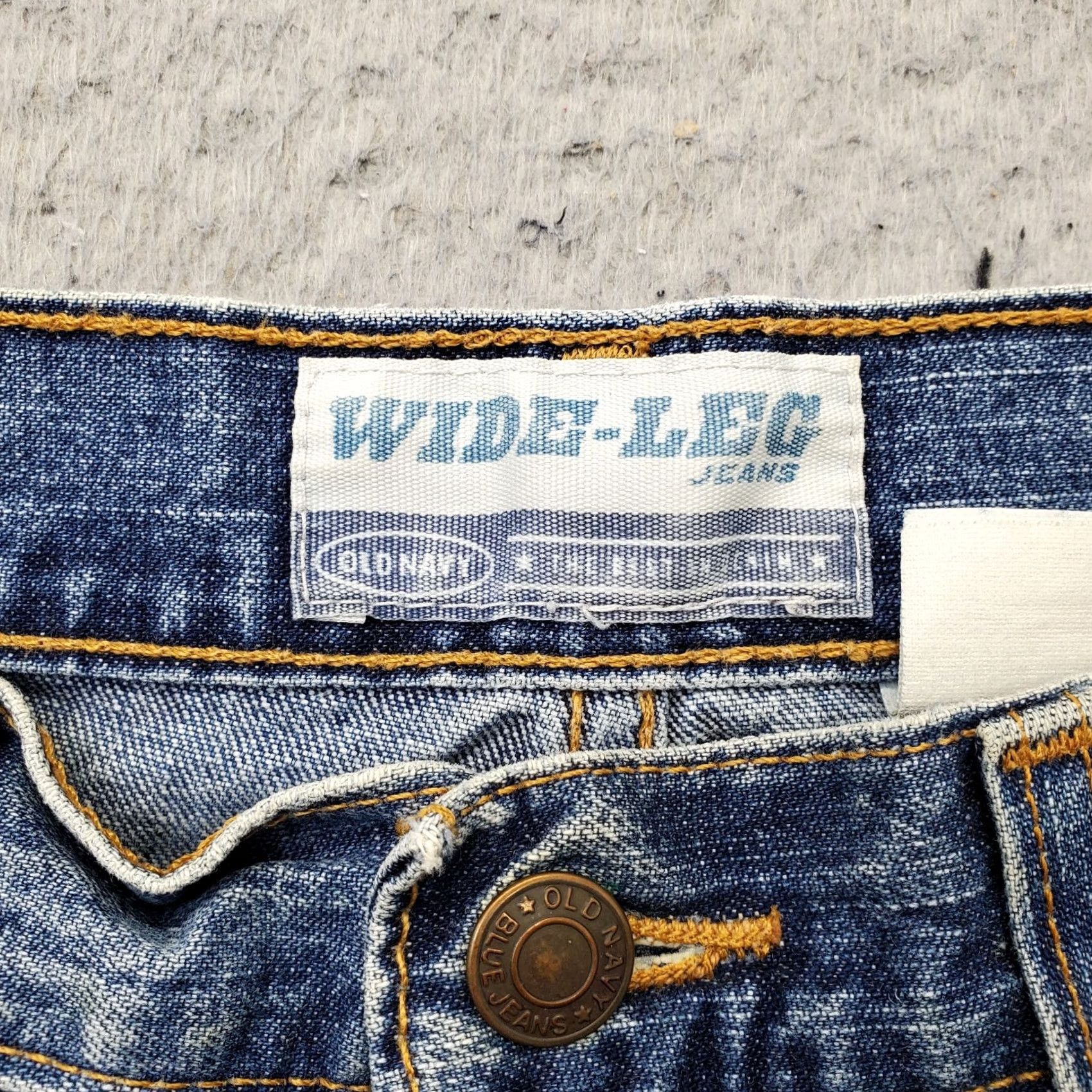 Old Navy Old Navy Mens Jeans 31 Wide Leg Blue Denim High Rise Streetwear Jeans Size US 31 - 7 Thumbnail