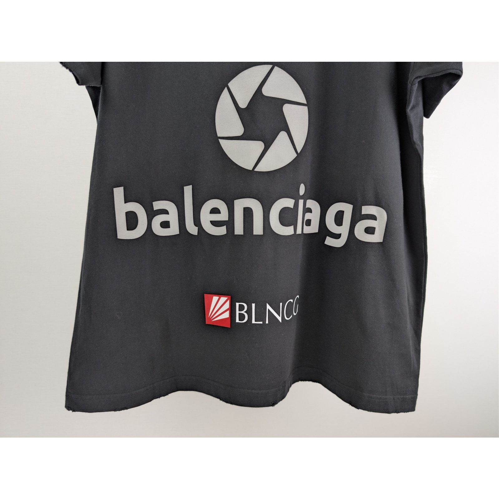 Balenciaga o1rshd1 Top League Vintage Jersey Short Sleeve Shirt Black Size US L / EU 52-54 / 3 - 12 Thumbnail