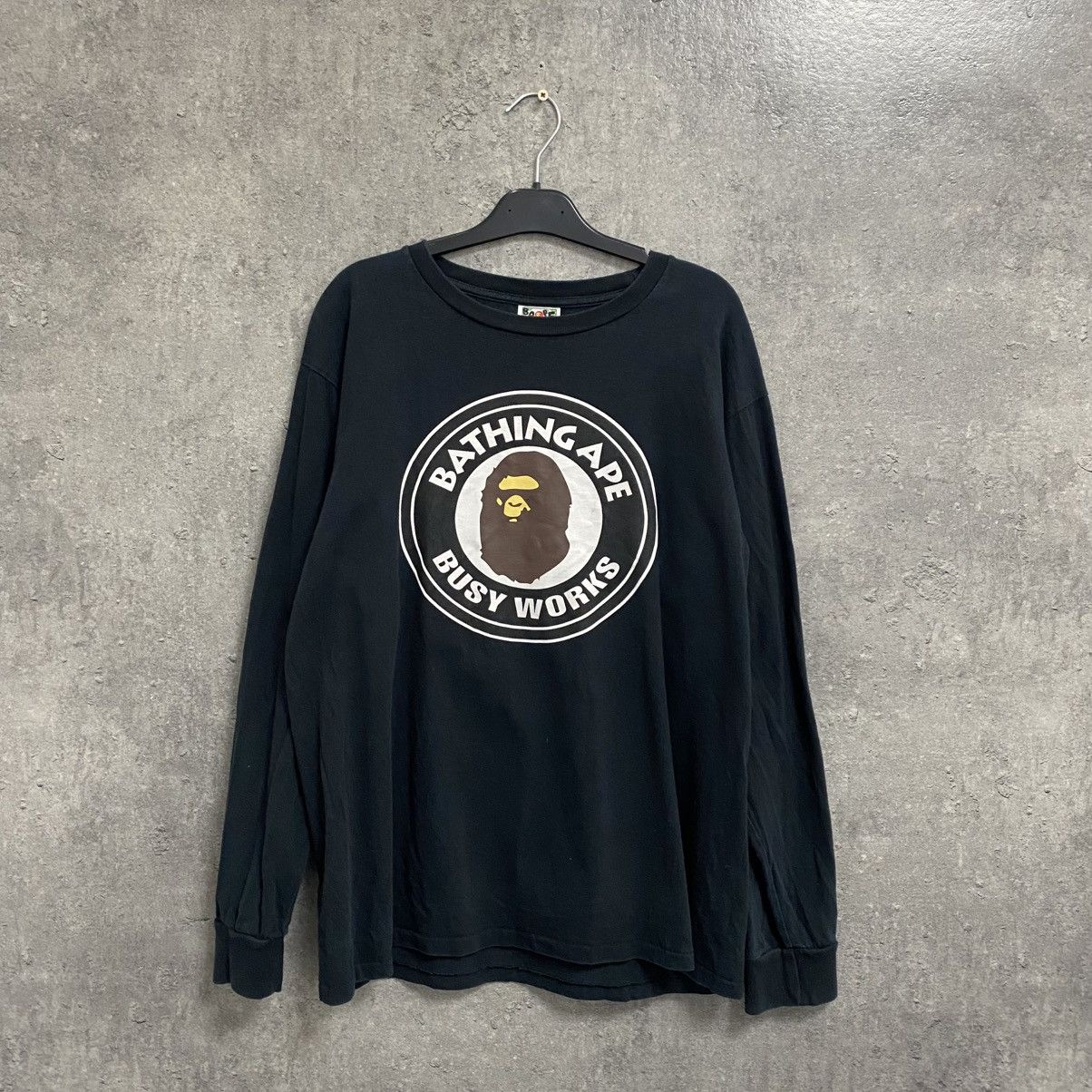 Bape Bape Long sleeve College Tee Size US L / EU 52-54 / 3 - 1 Thumbnail
