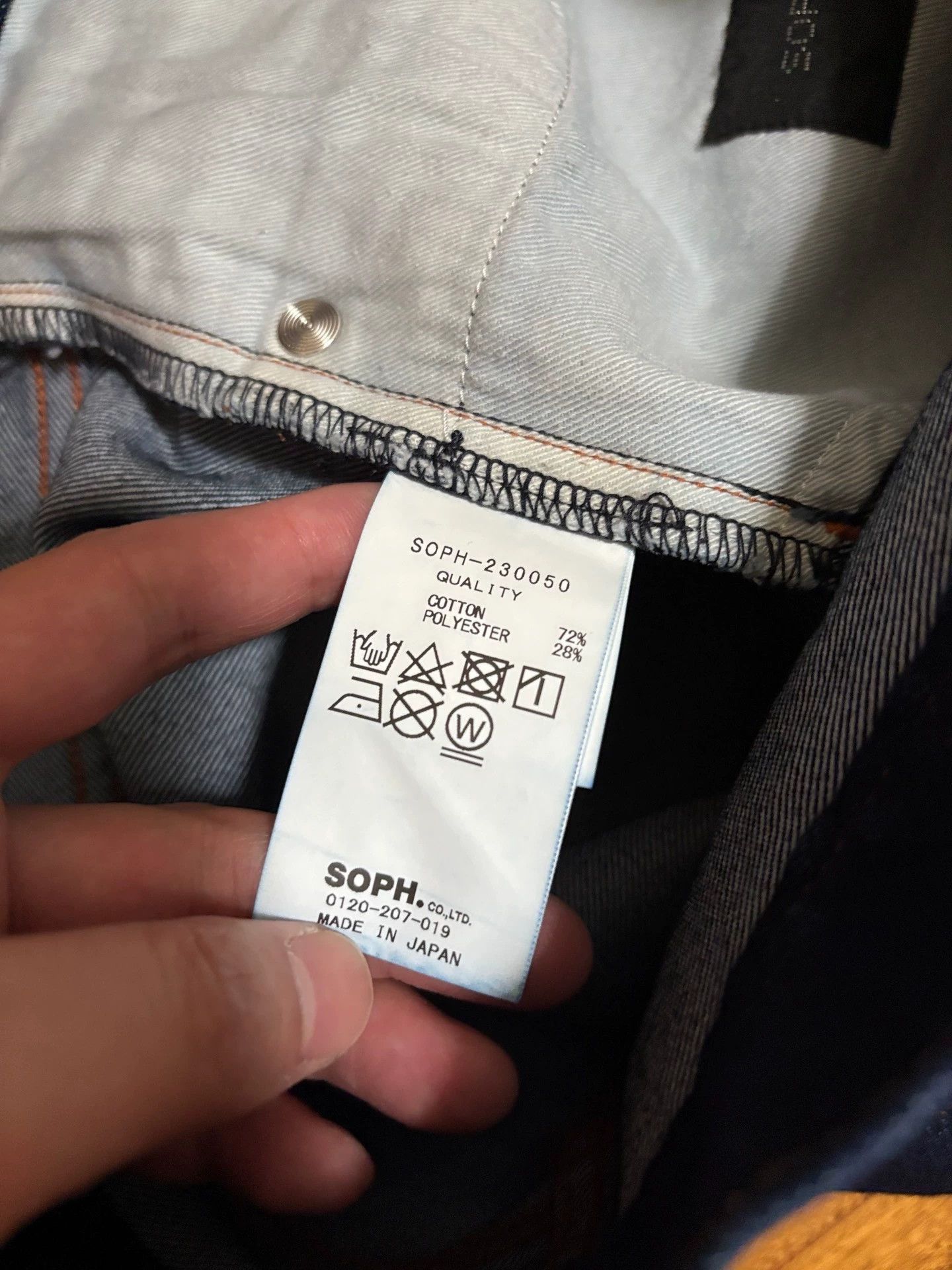 Sophnet. Sophnet. ONE WASHED HEM INDIGO Zip Hem Raw Jeans S Size US 29 - 7 Thumbnail