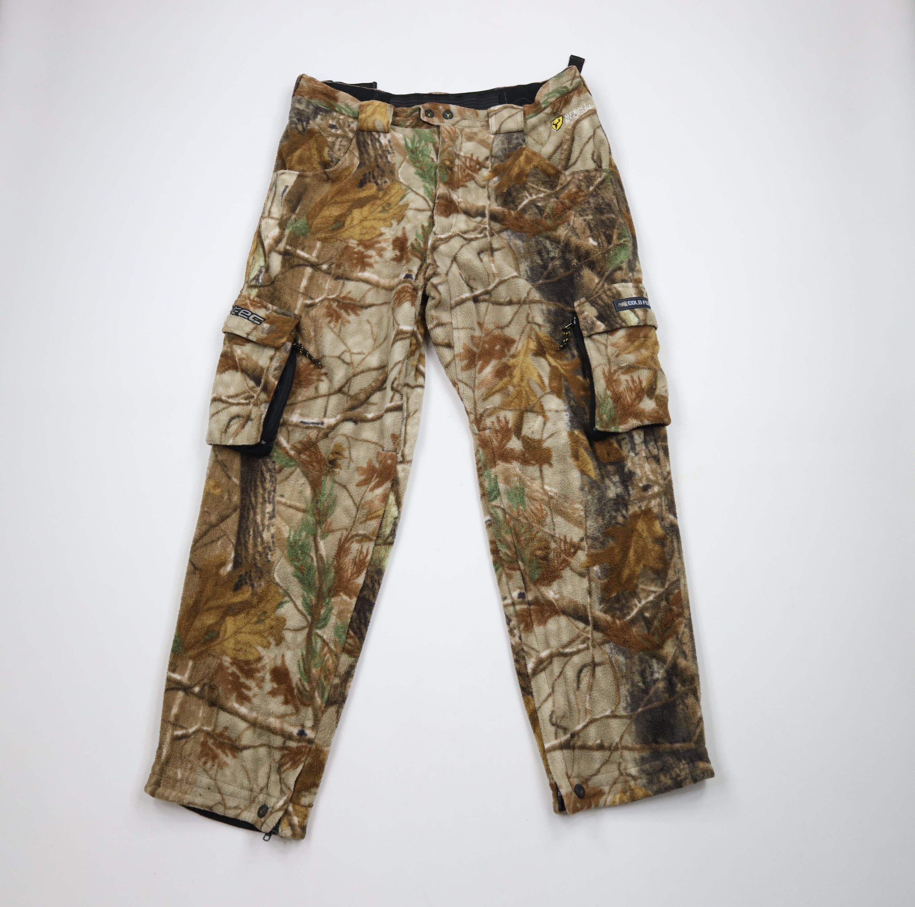 Vintage Vintage 90s Y2K Streetwear Fleece Camouflage Cargo Pants Size US 36 / EU 52 - 1 Thumbnail